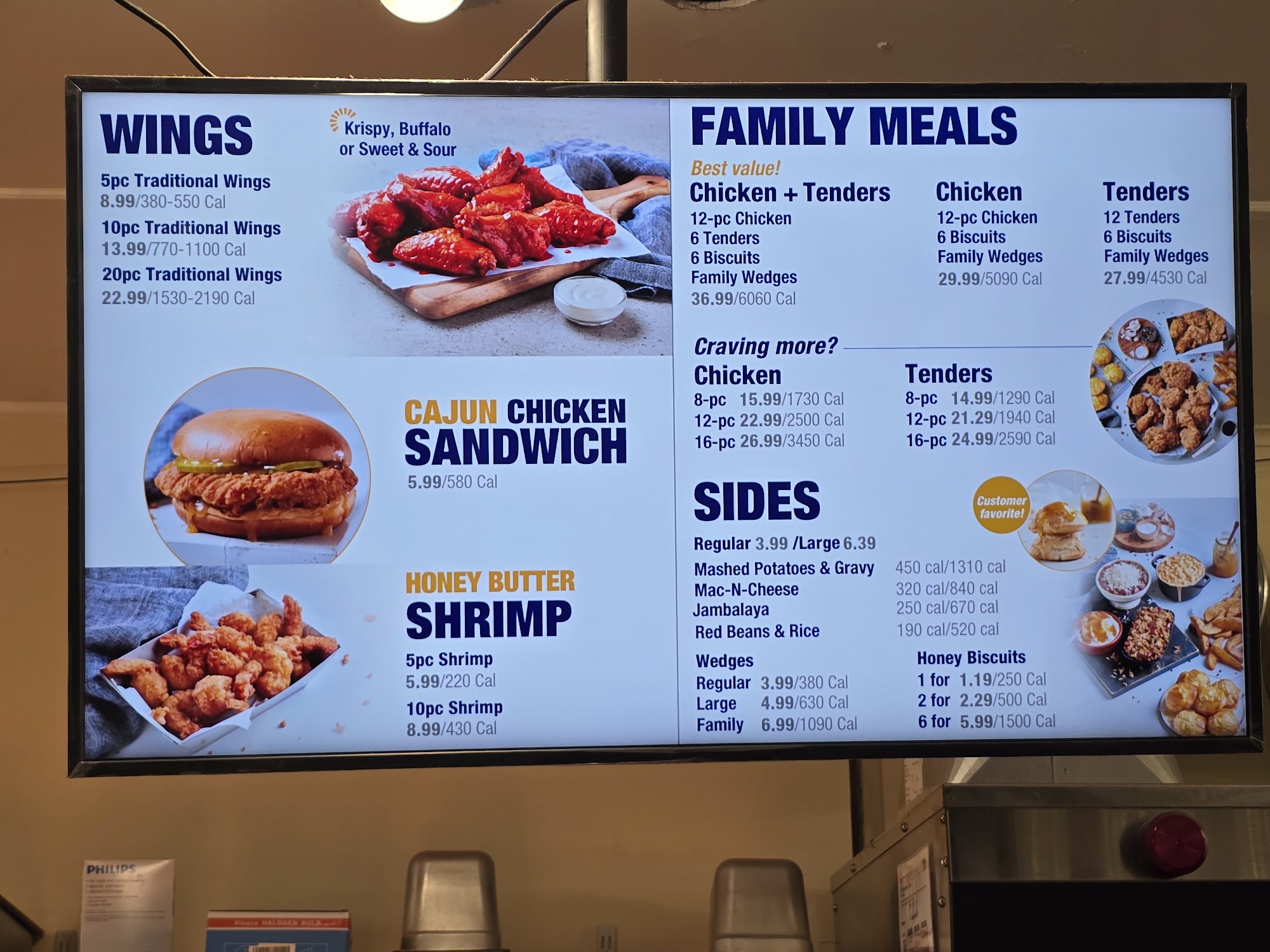 Krispy Krunchy Chicken Menu
