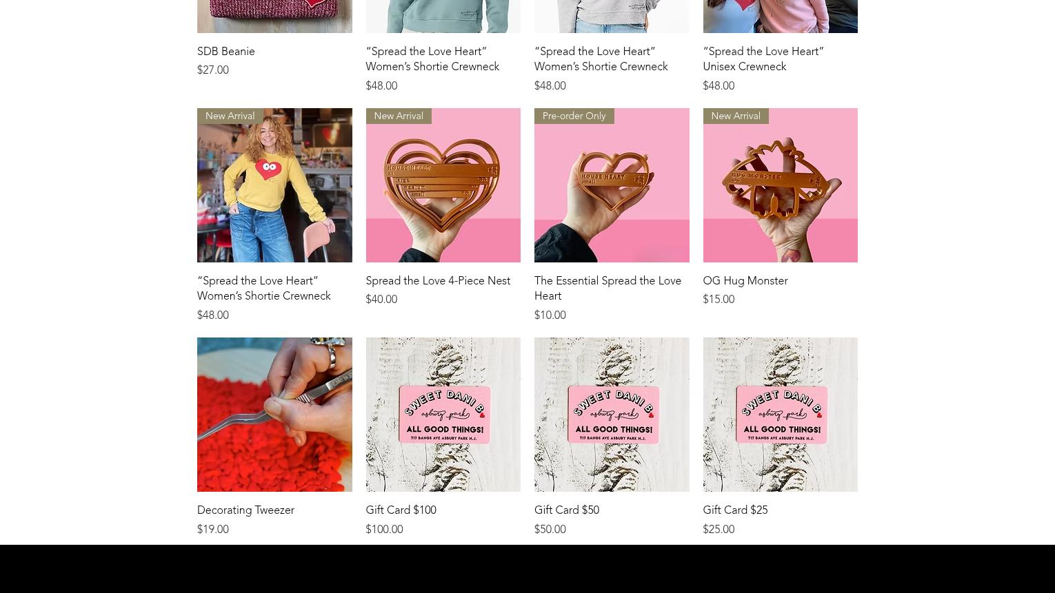 SweetDaniB Cookie Kitchen & Petite Party Studio Menu