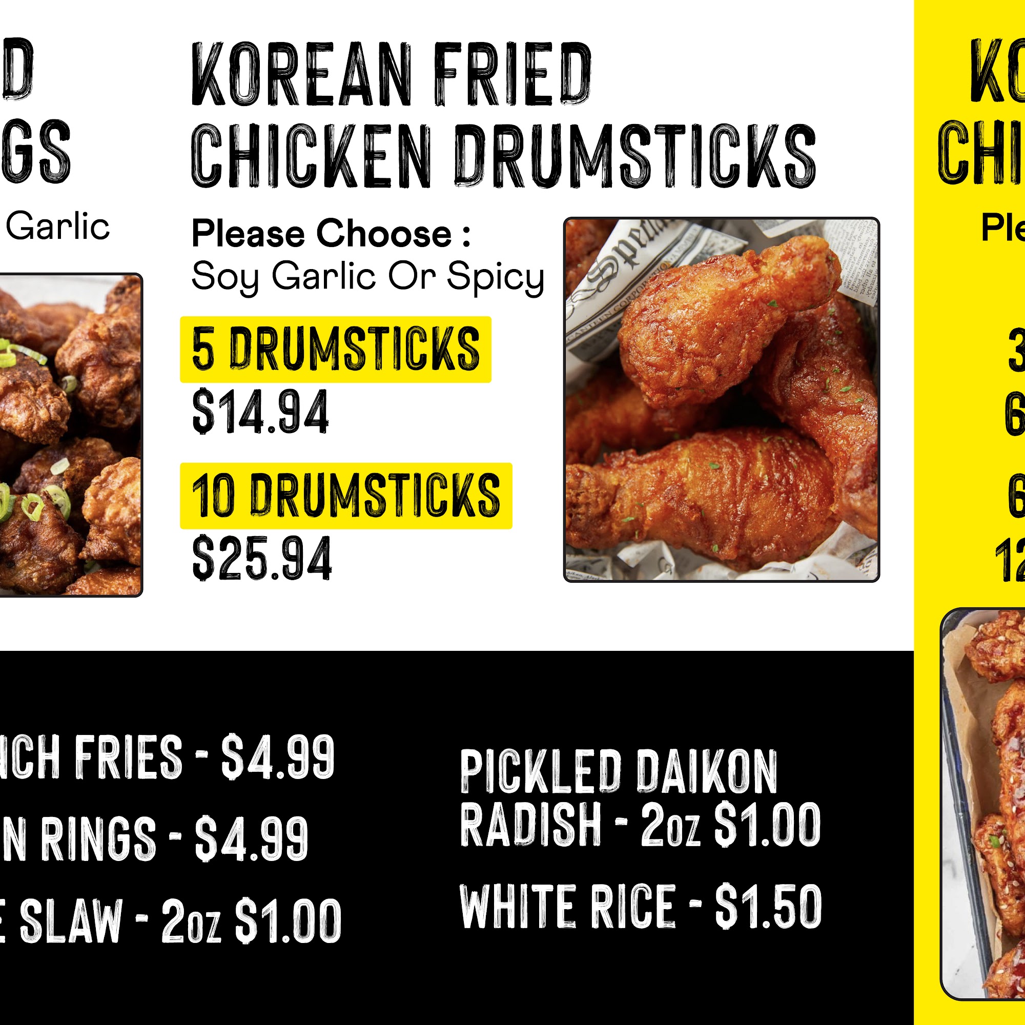 The Hungry Tiger Menu