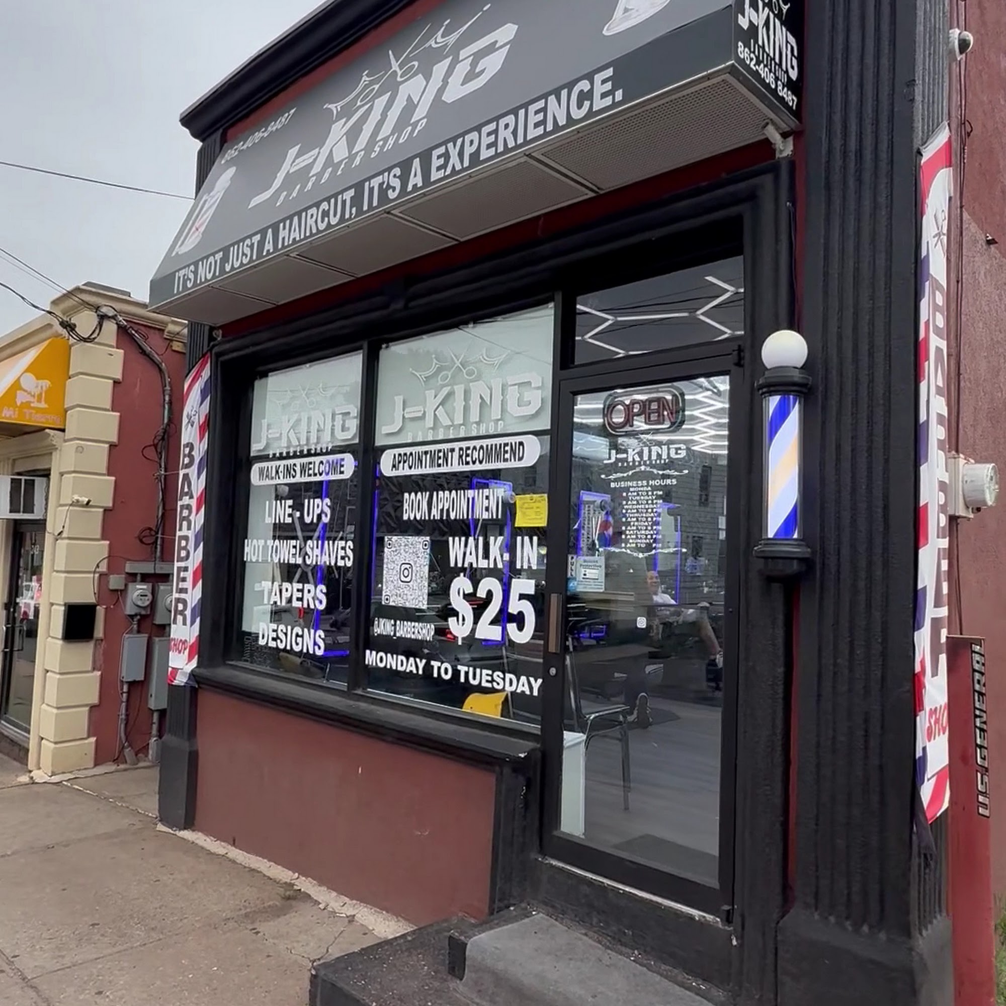 J king barbershop llc 245 Belleville Ave, Belleville New Jersey 07109