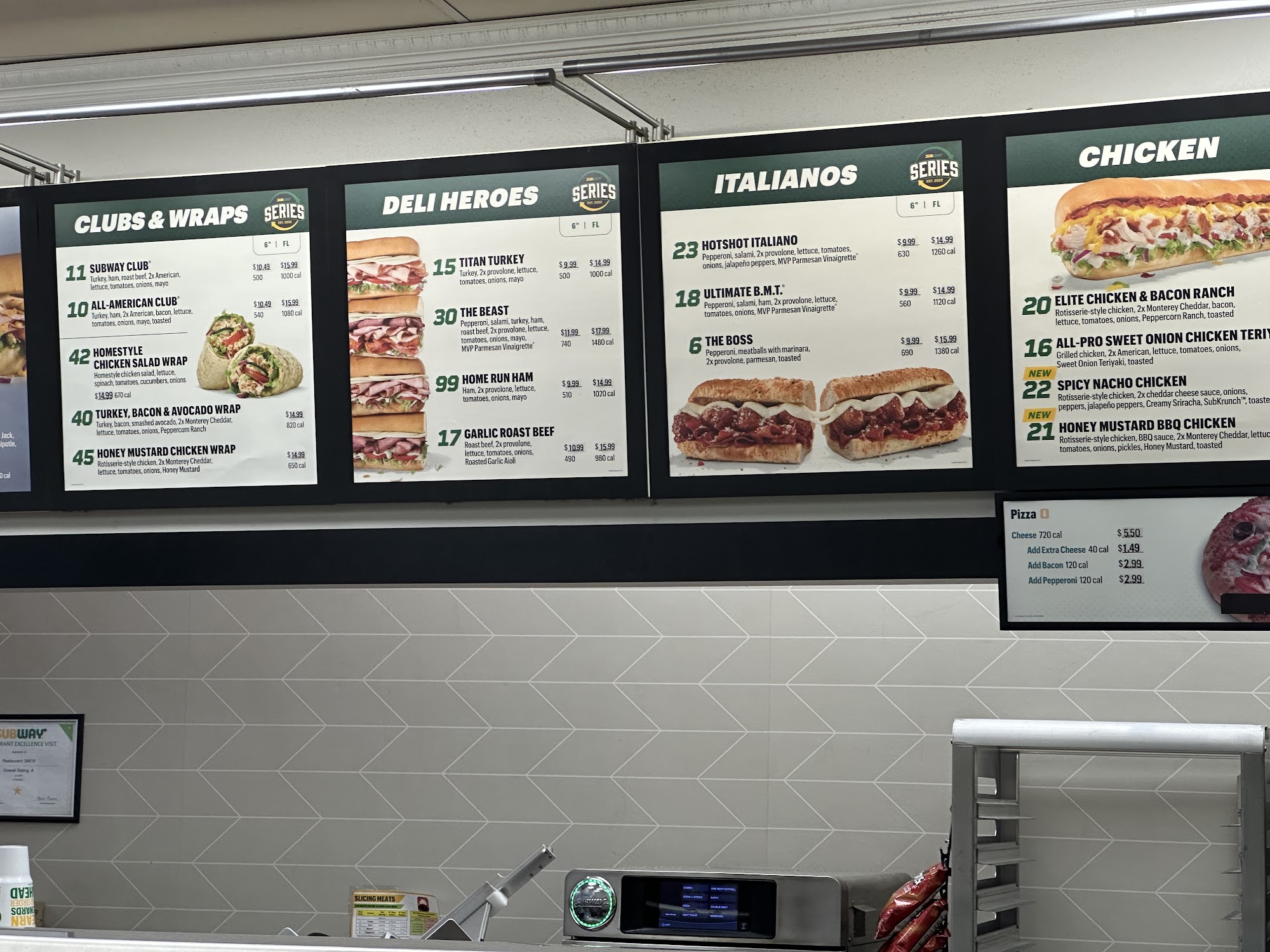 Subway Menu