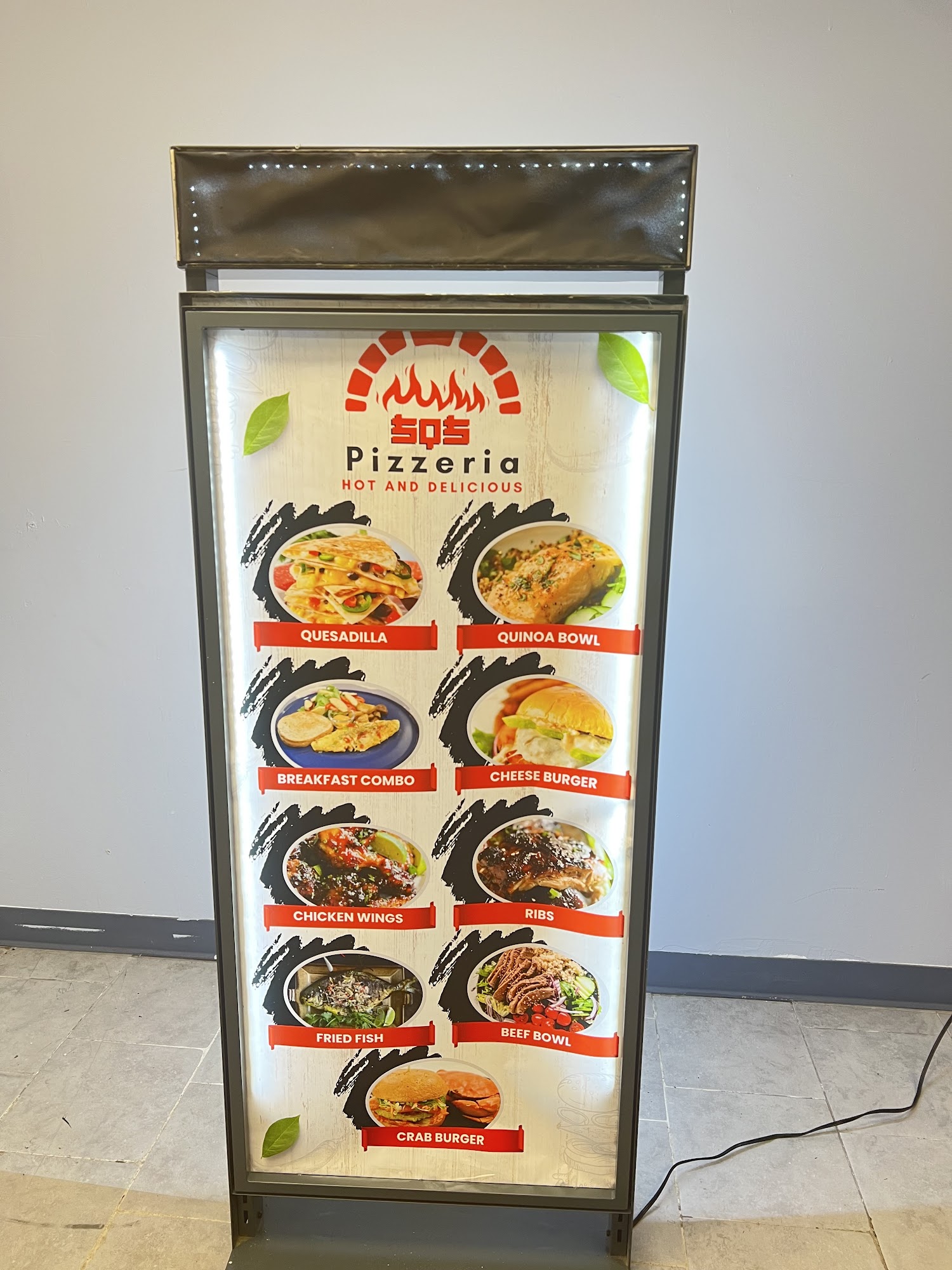 SQS pizzerIa co Menu