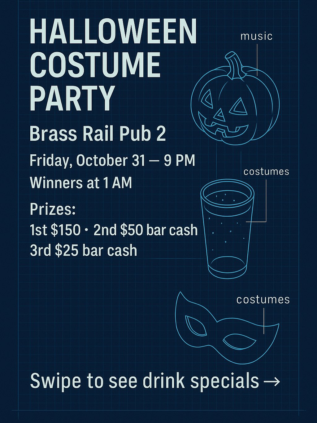 Brass Rail Pub 2 Menu