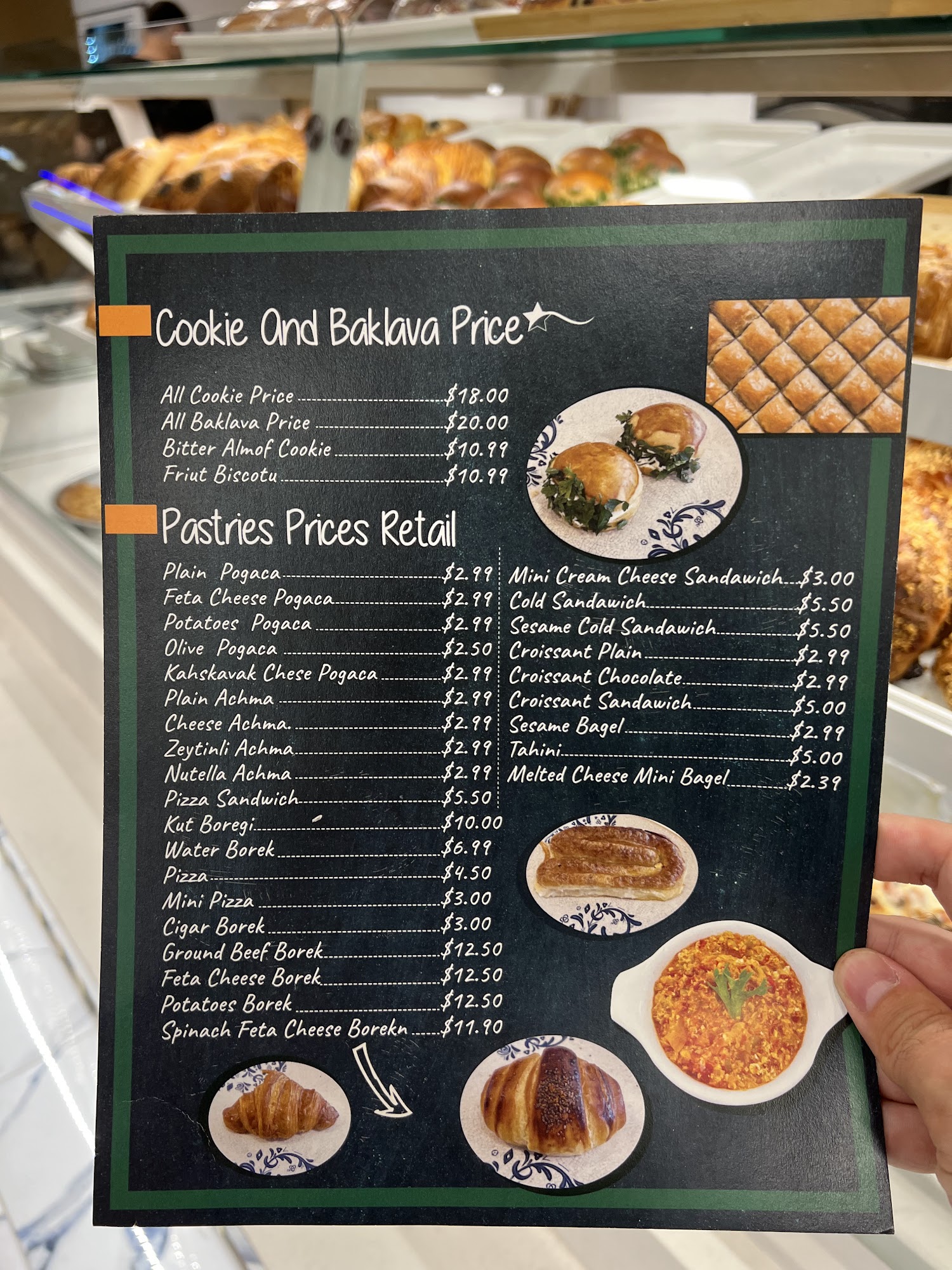 Vanilla Bakery & Cafe Menu