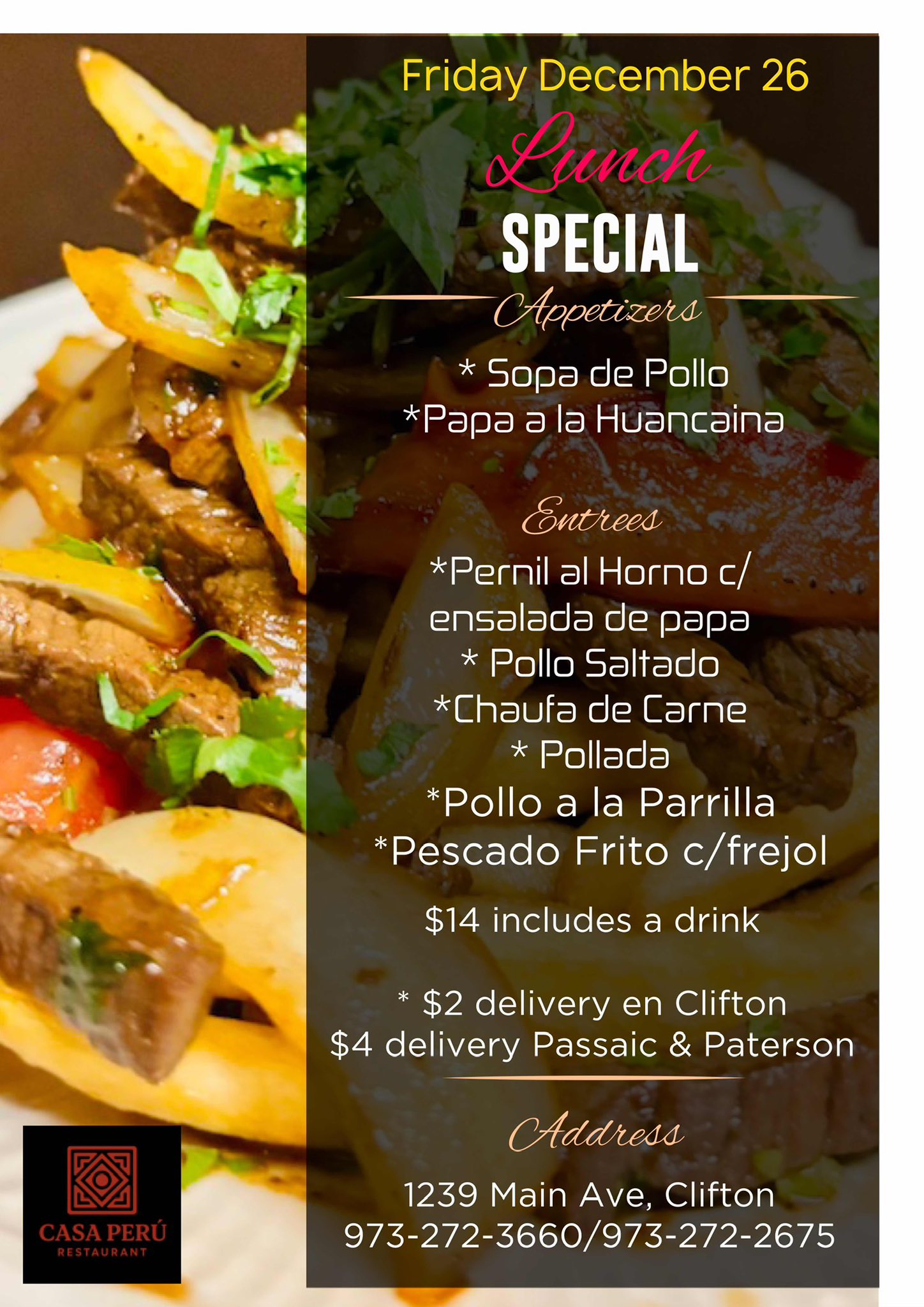 Casa Peru Clifton 1239 Main Ave, Clifton