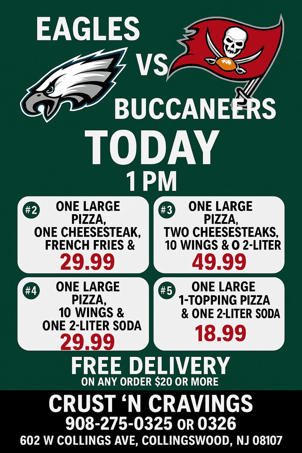 Crust N Cravings Menu