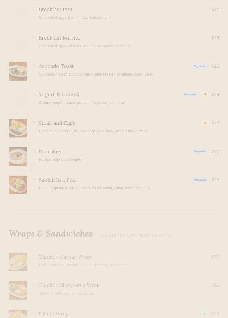Mami Menu