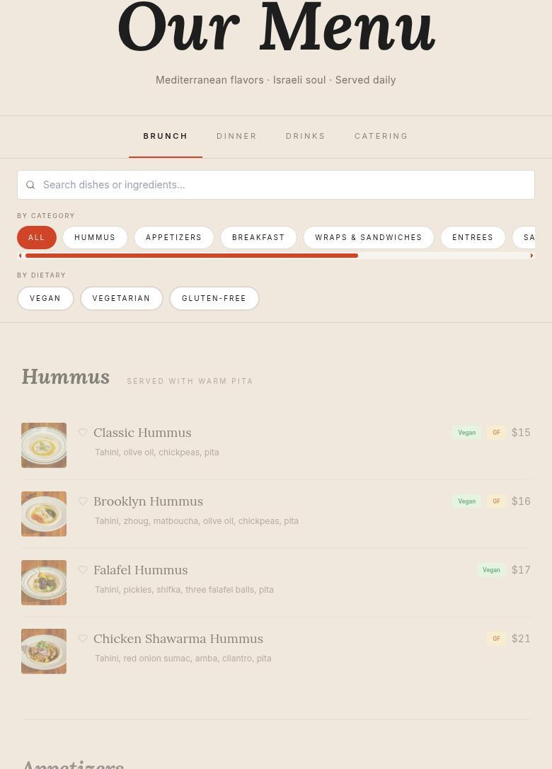 Mami Menu