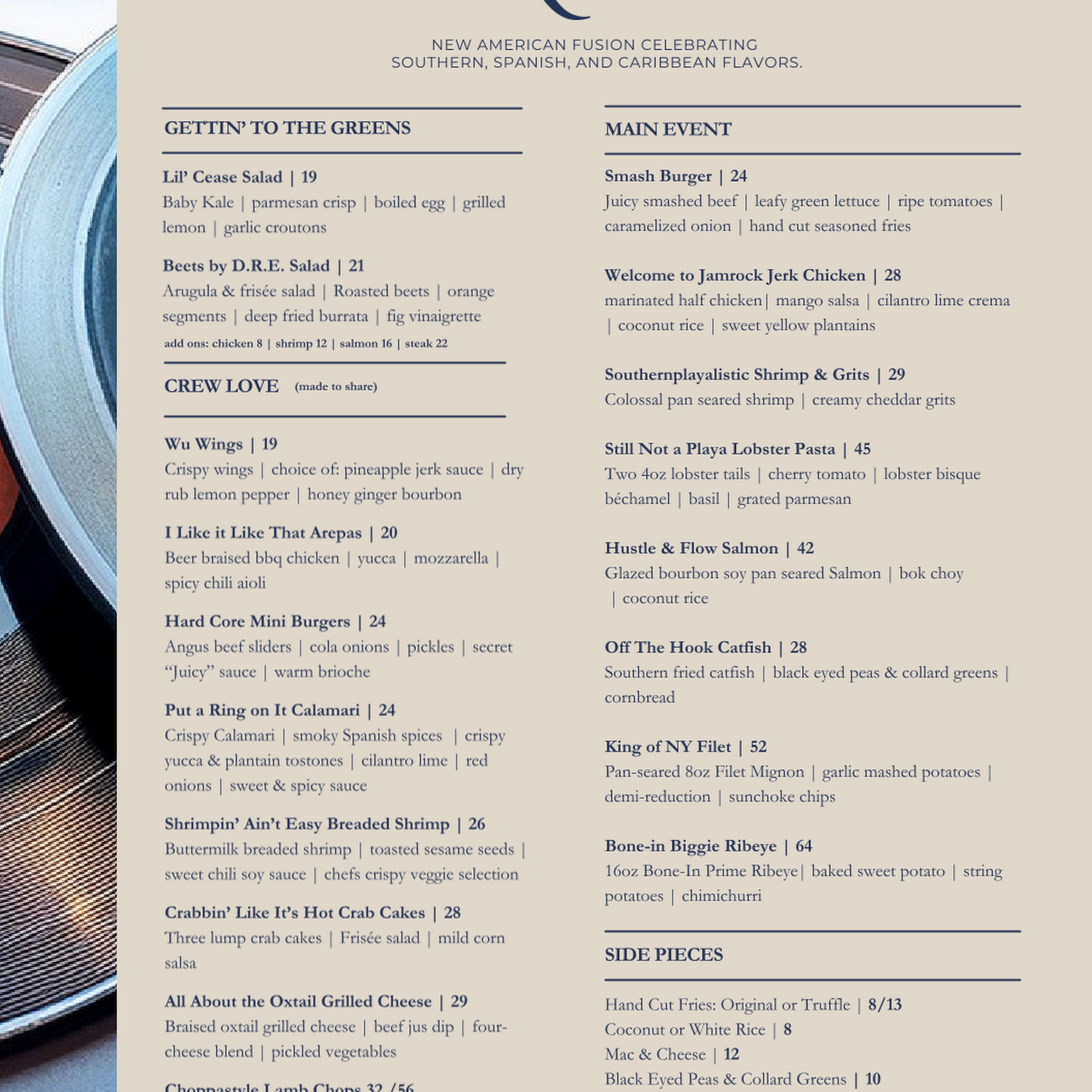 Life After Restaurant & Lounge Menu