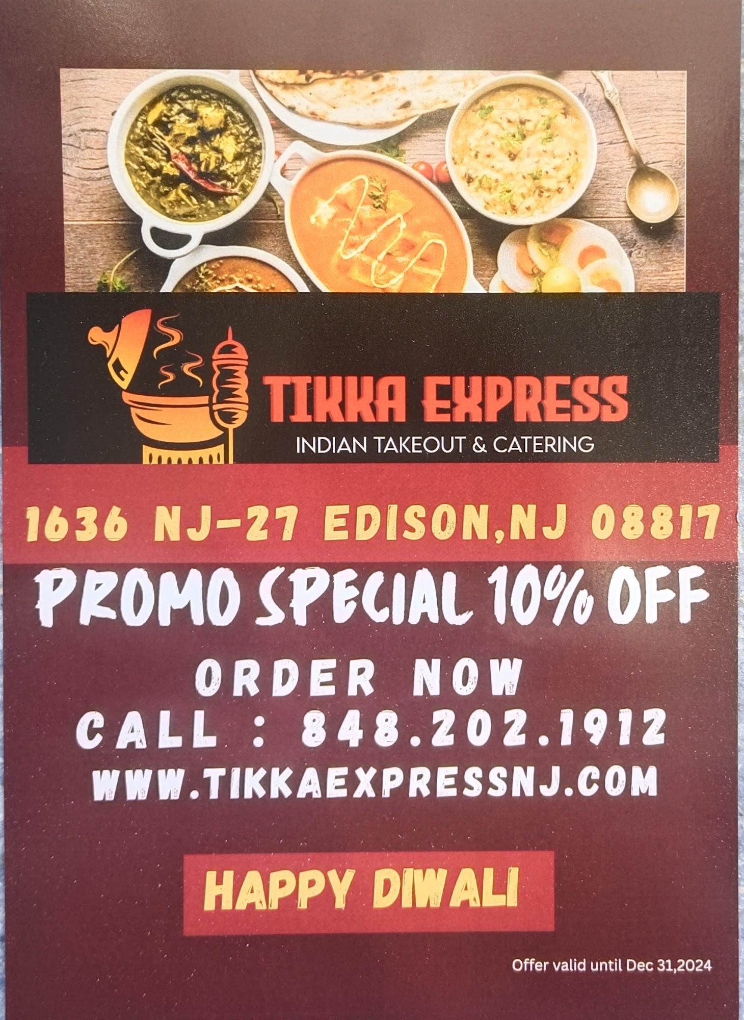 TIKKA SHACK Menu
