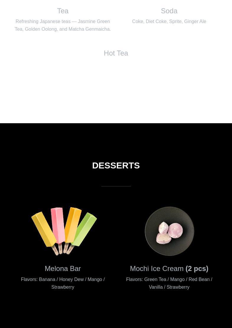 Ramenya Menu