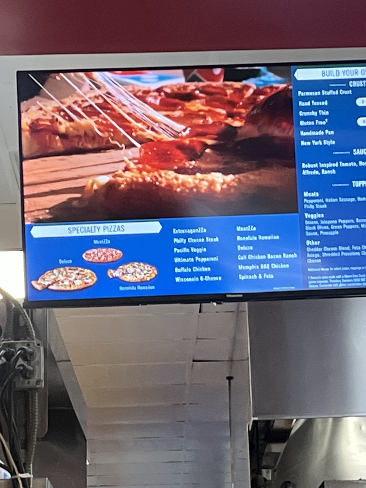 Domino's Pizza Menu