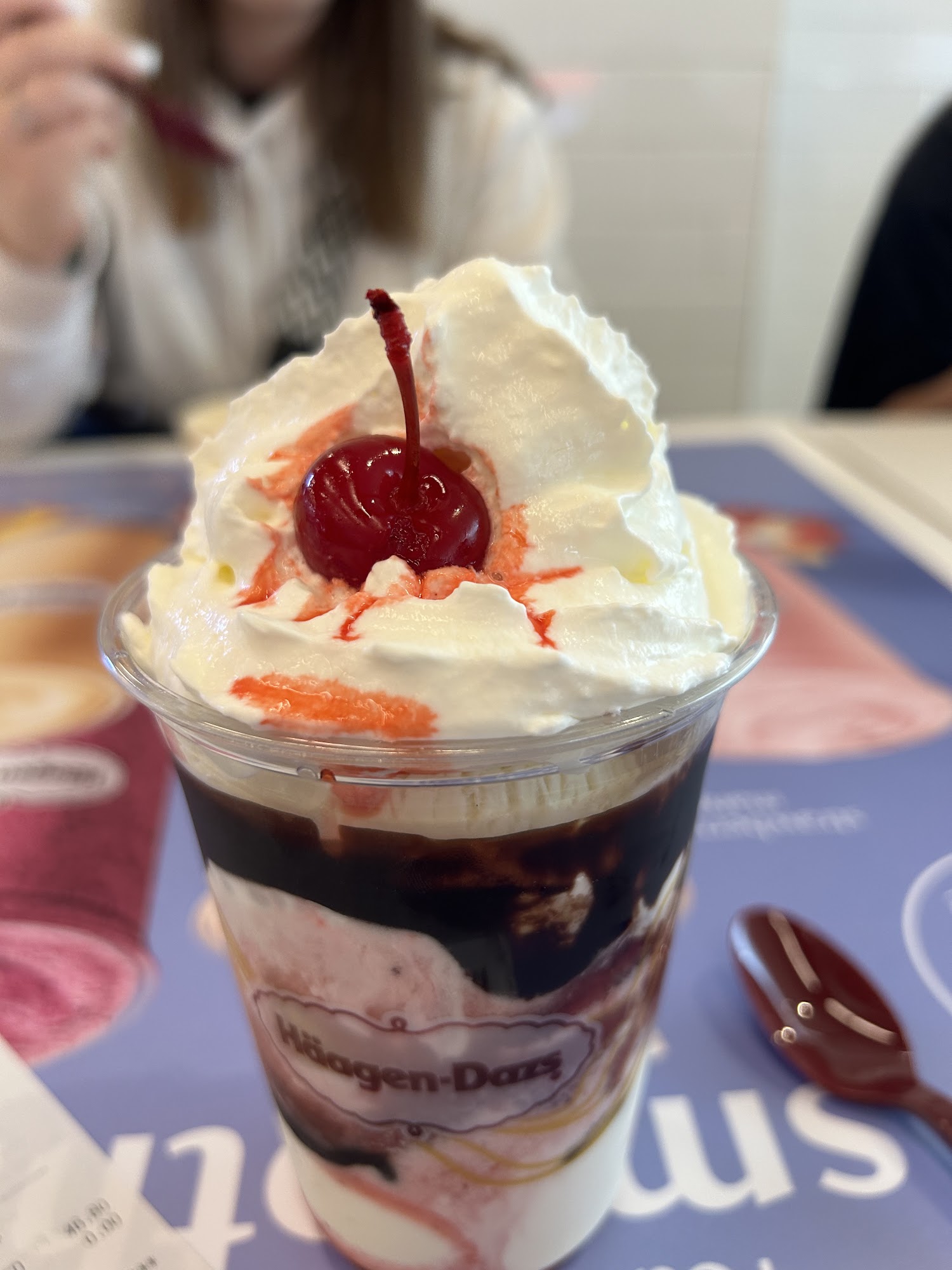 Haagen-Dazs Ice Cream Menu