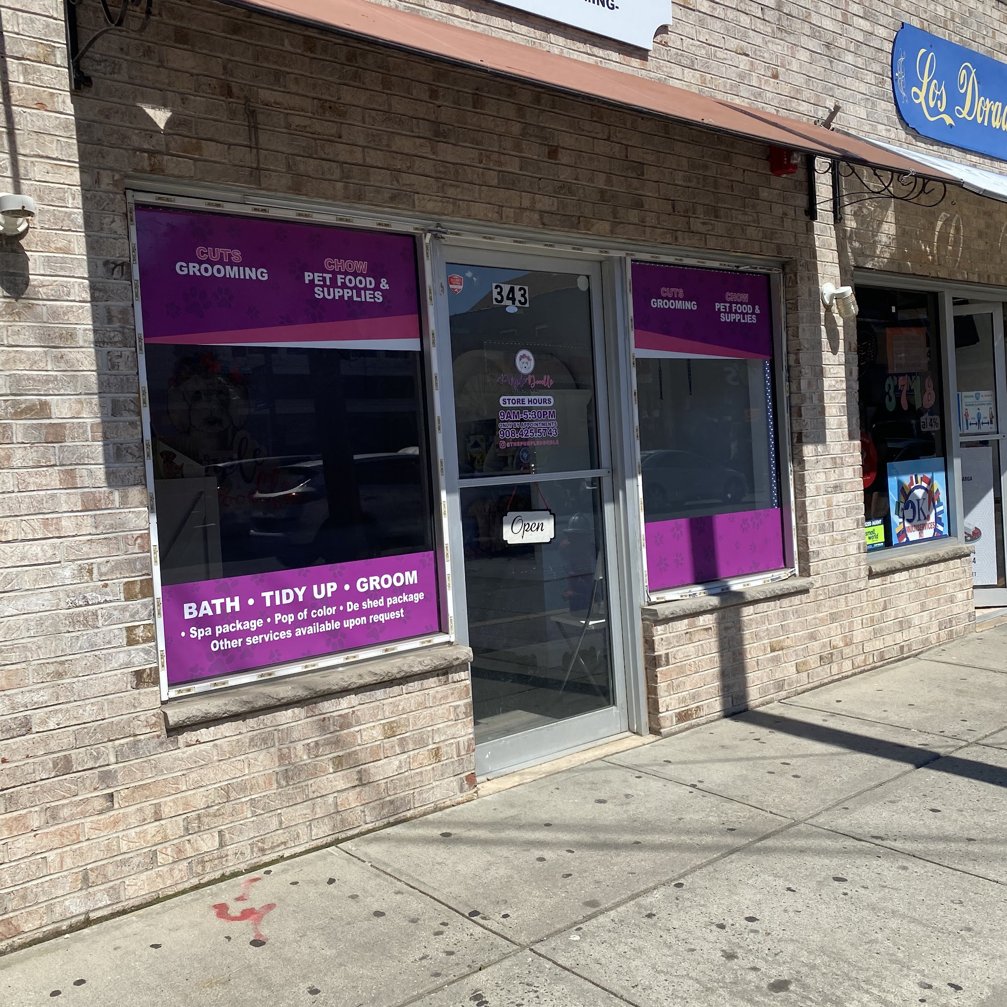 Purple Doodle pet Grooming Elizabeth