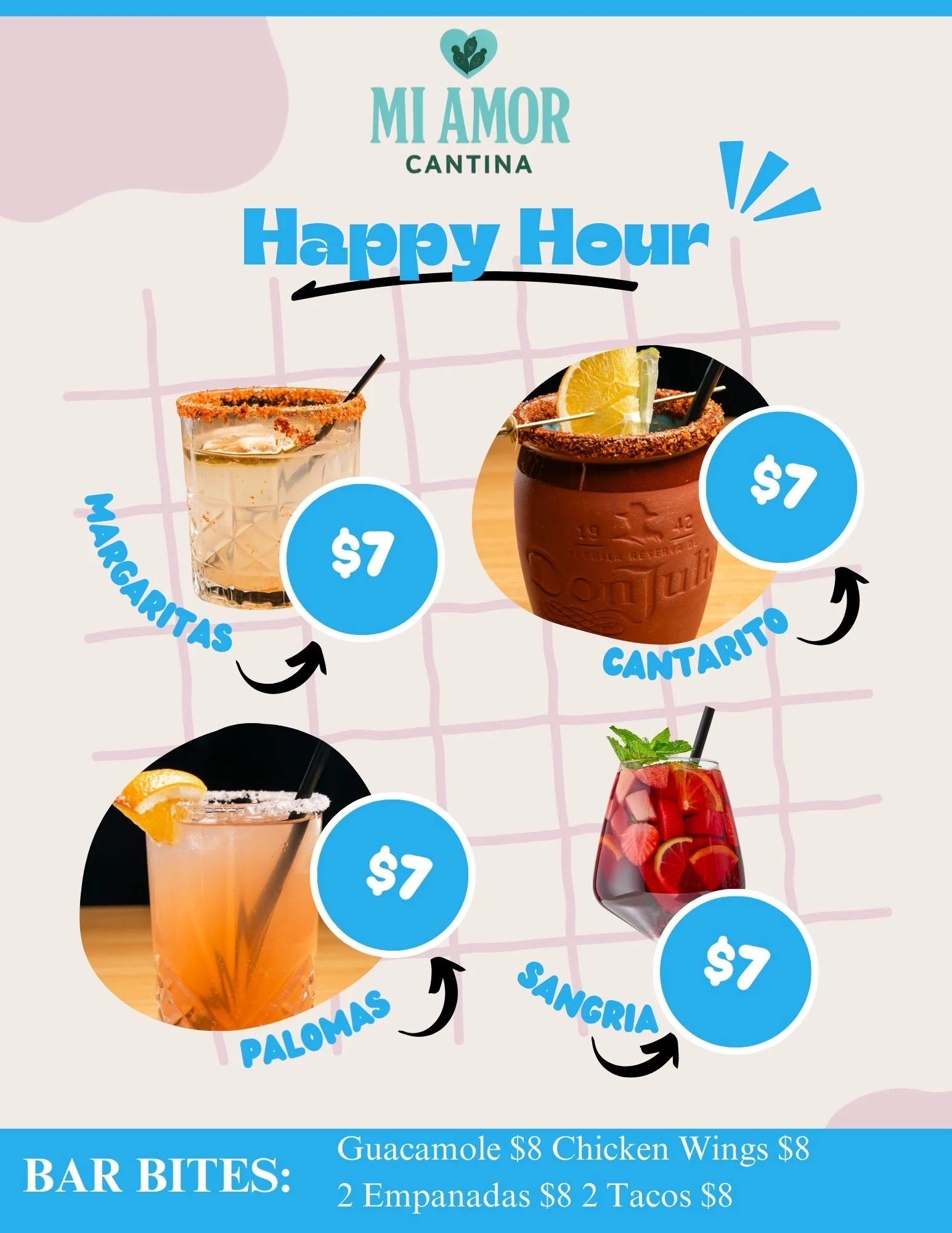 Mi Amor Cantina Menu