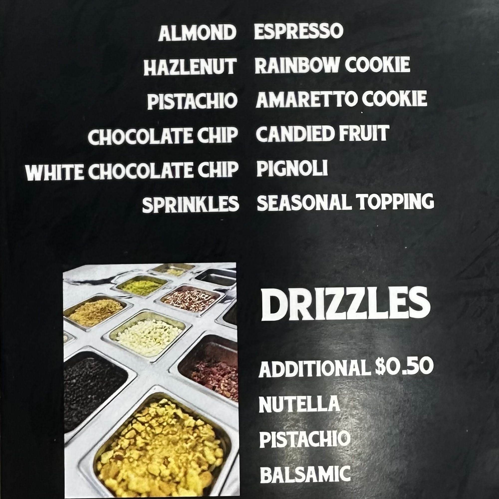 The Cannoli Shop Menu