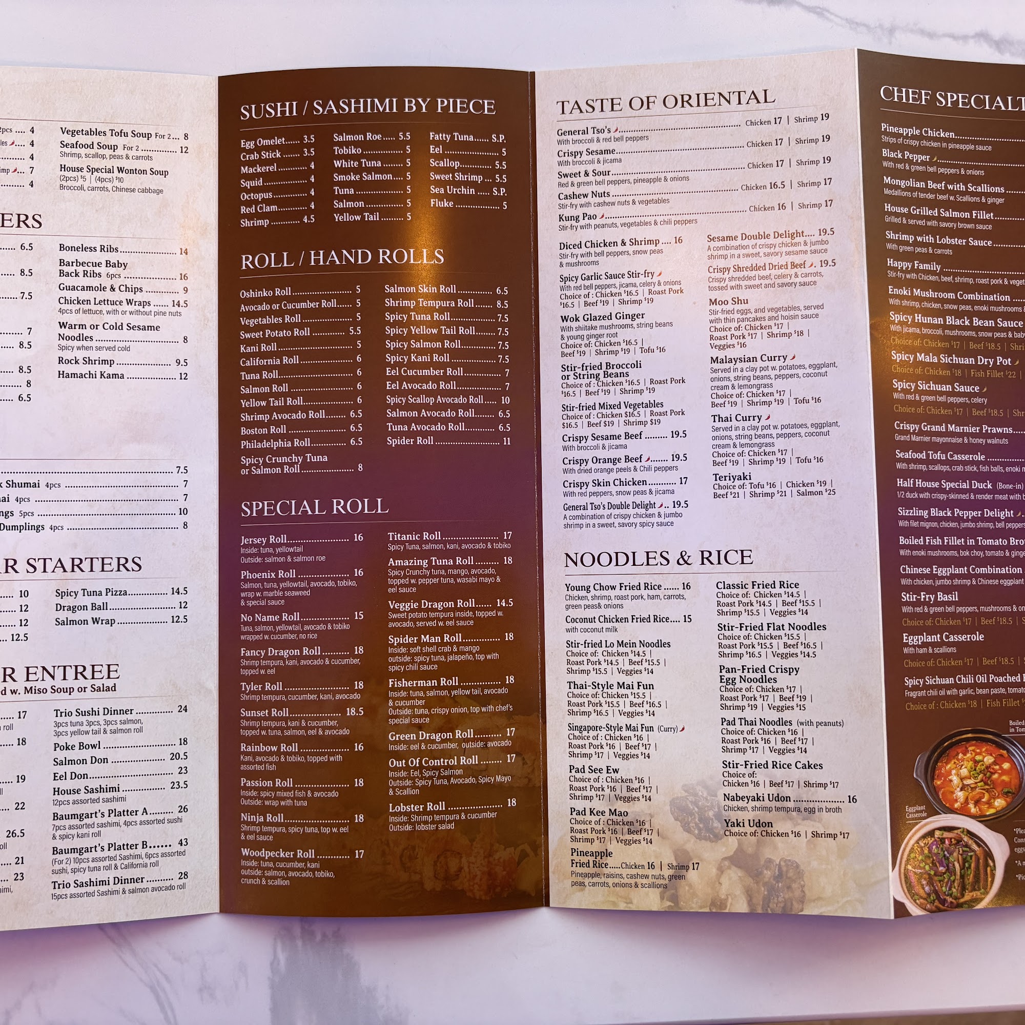 Baumgart's Cafe @ Fairview Menu