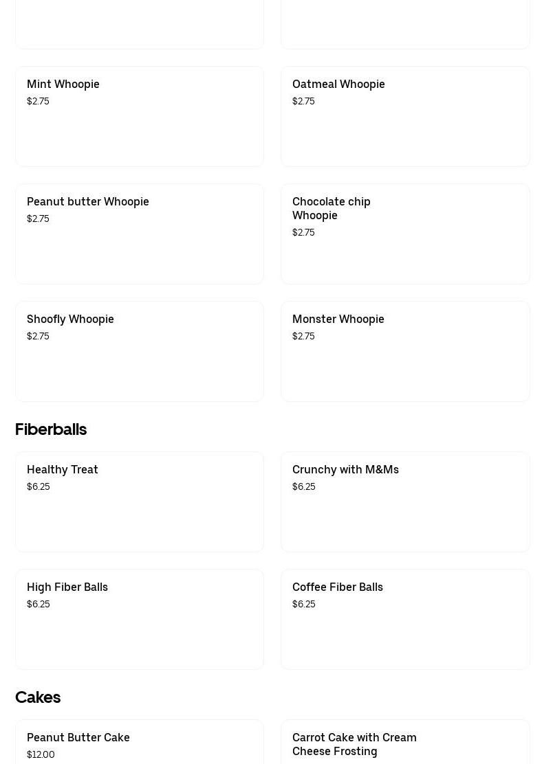 J R's Bake Shop Menu