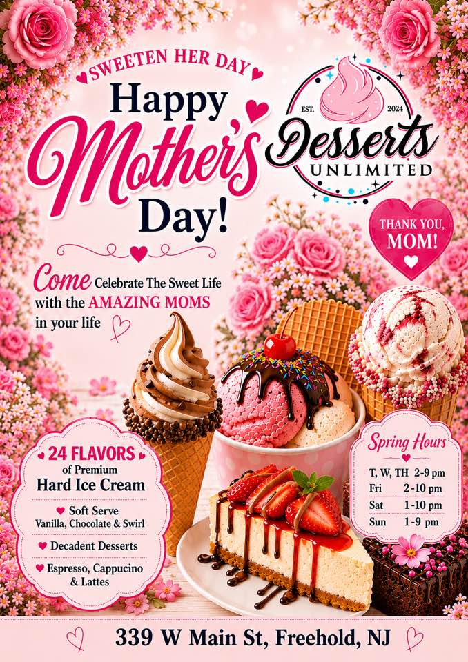 Desserts Unlimited Menu