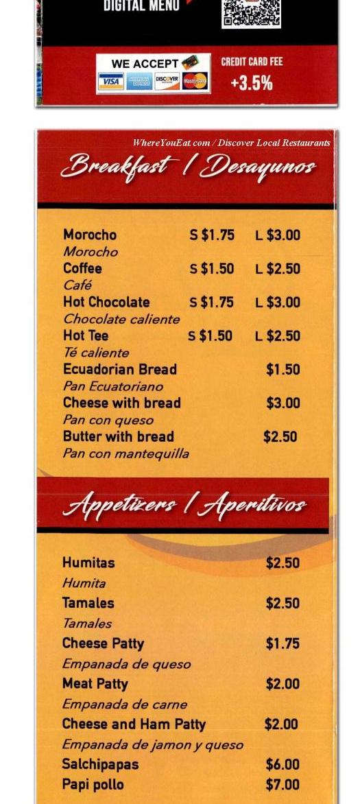 Pautenito Deli Menu