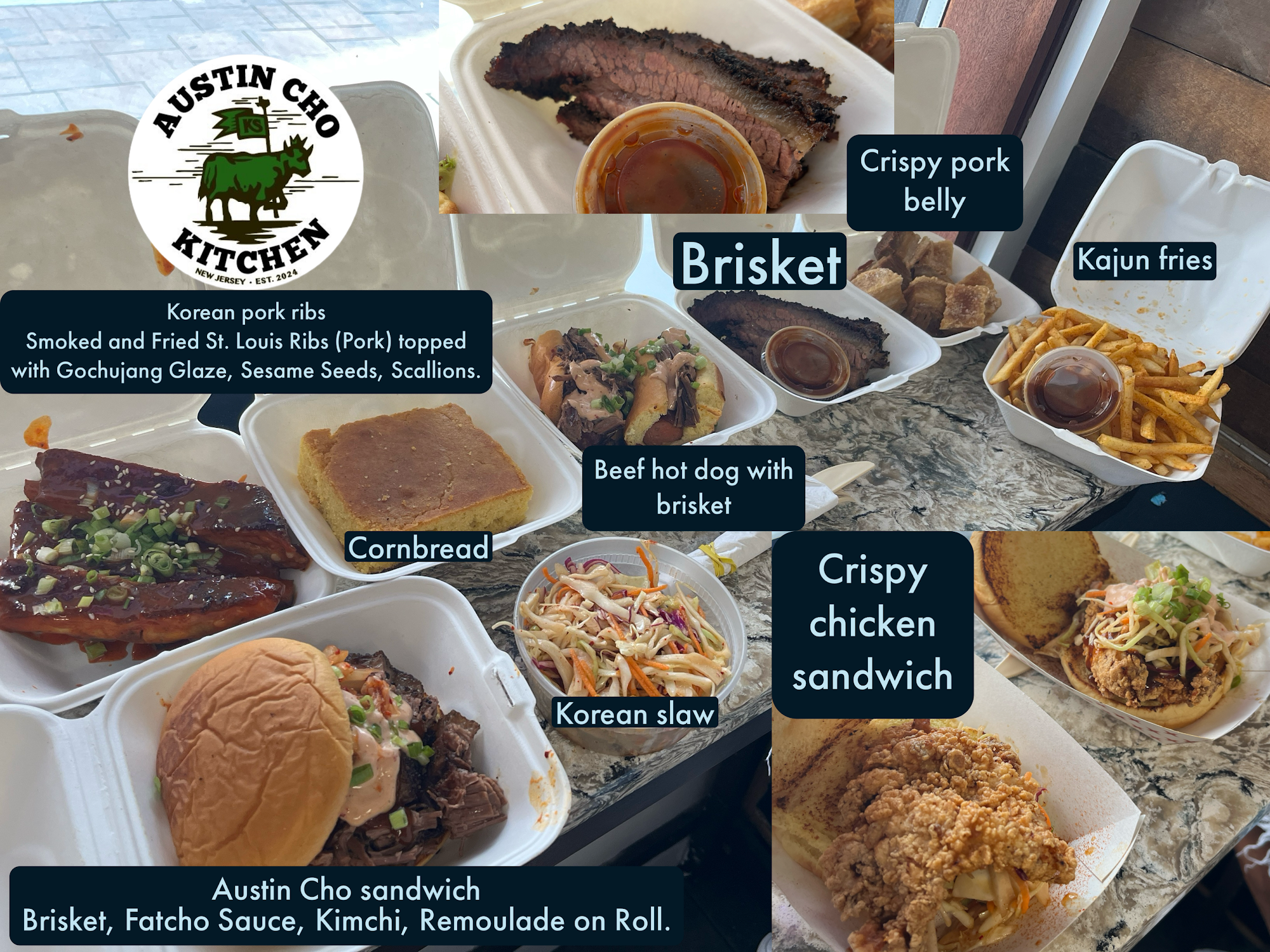 Austin Cho Kitchen Menu