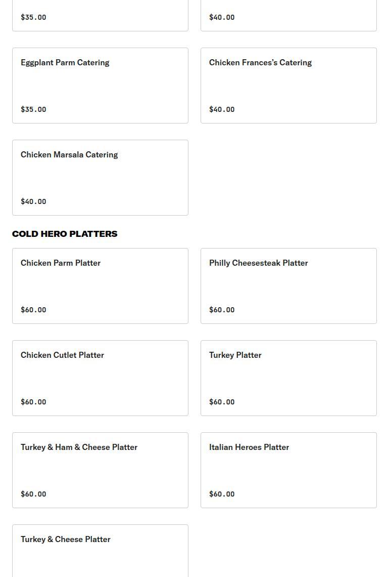 Lider's Brick Oven Pizza Menu