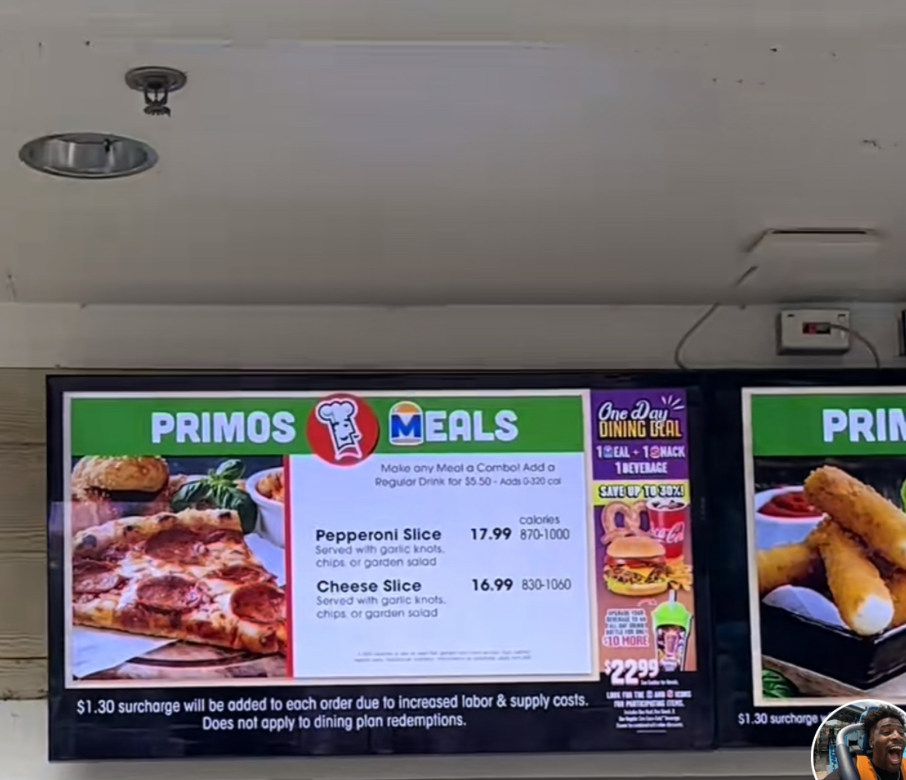 Primo’s Pizzeria Menu
