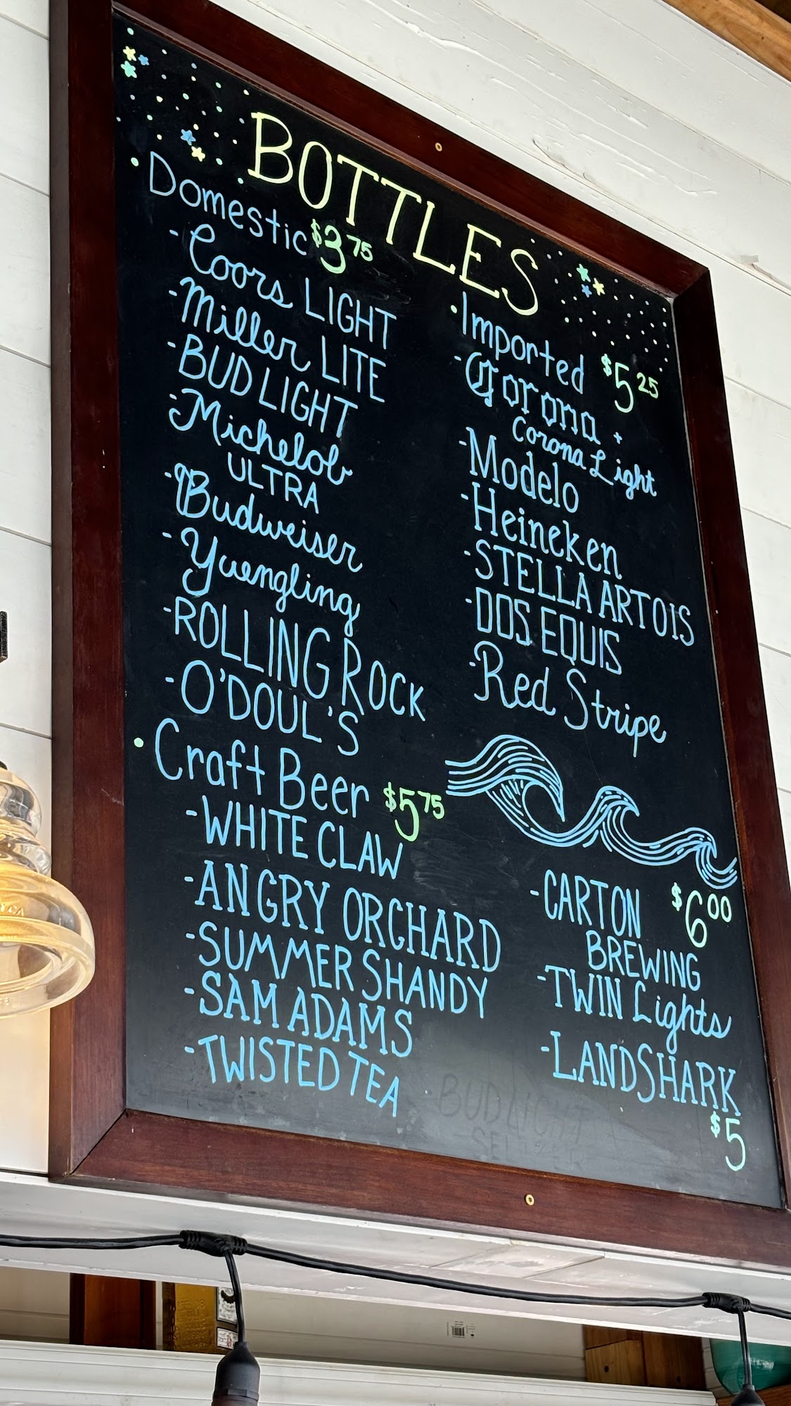 Pavilion Bar & Grill Menu