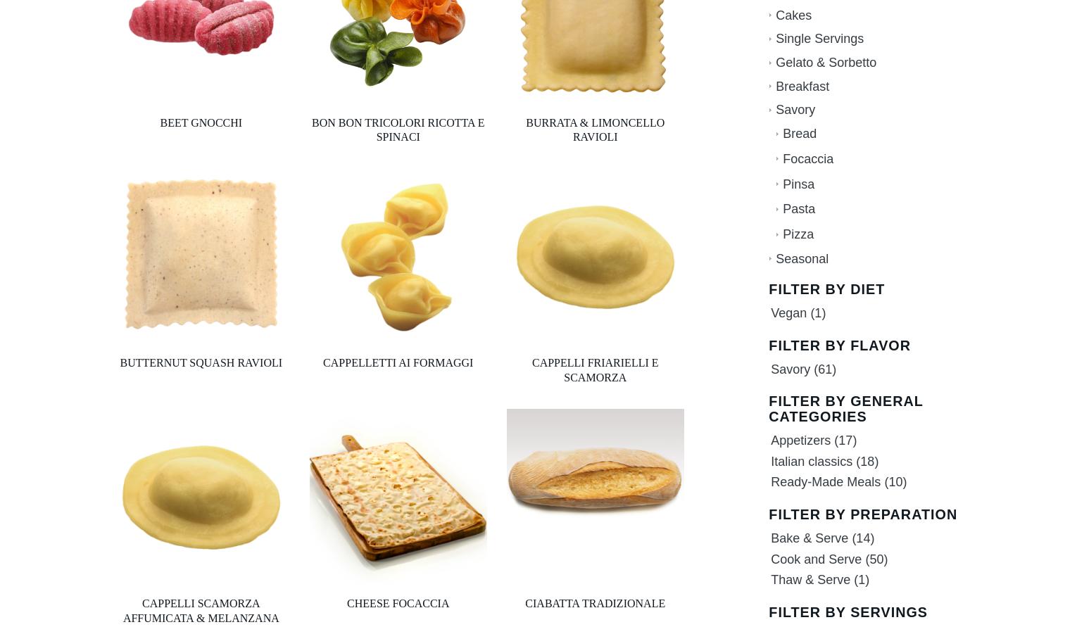 Bindi North America, Inc. Menu