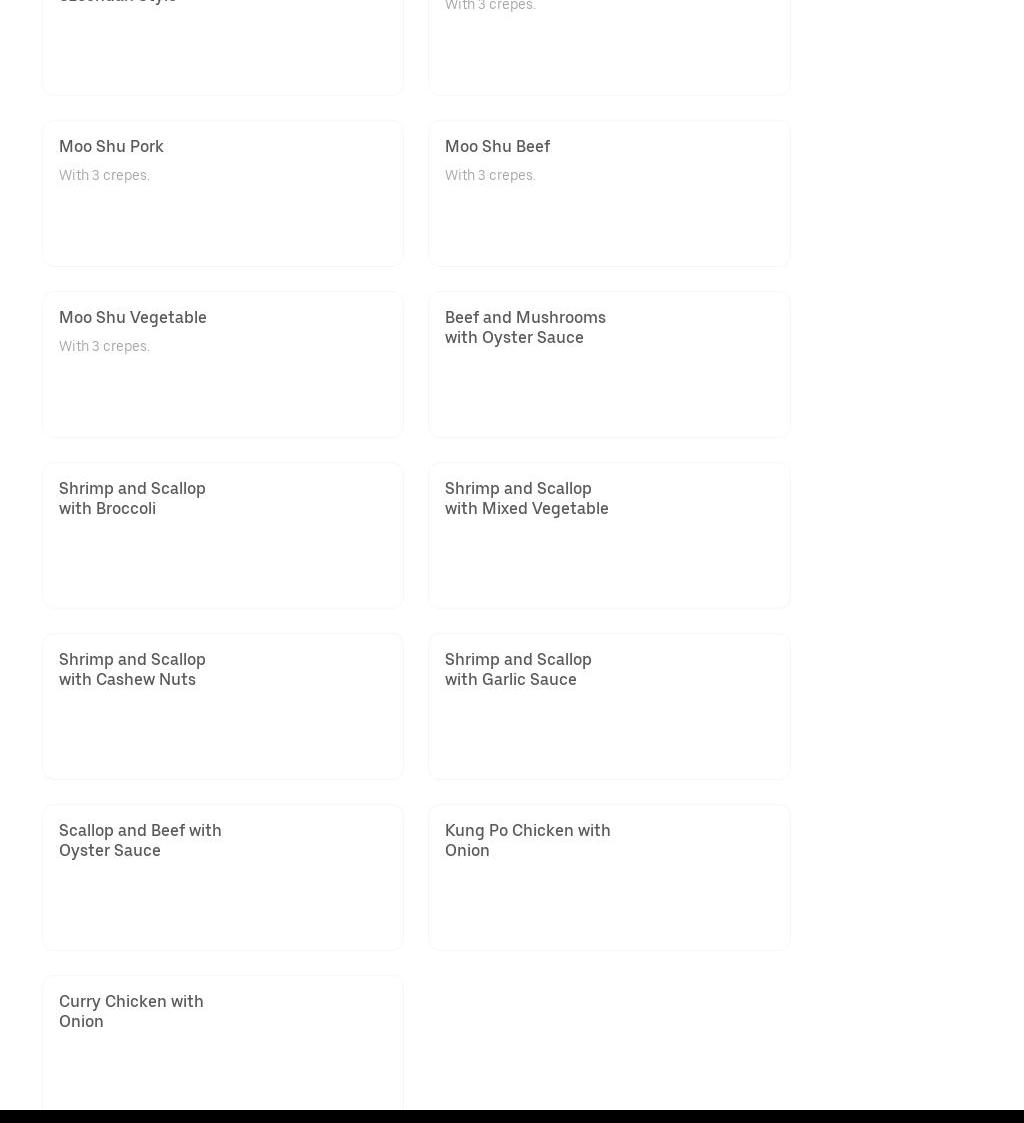 Hunan Wok Restaurant Menu