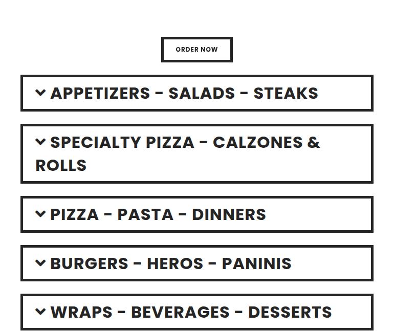 Cugini's Pizza Middletown, NJ Menu