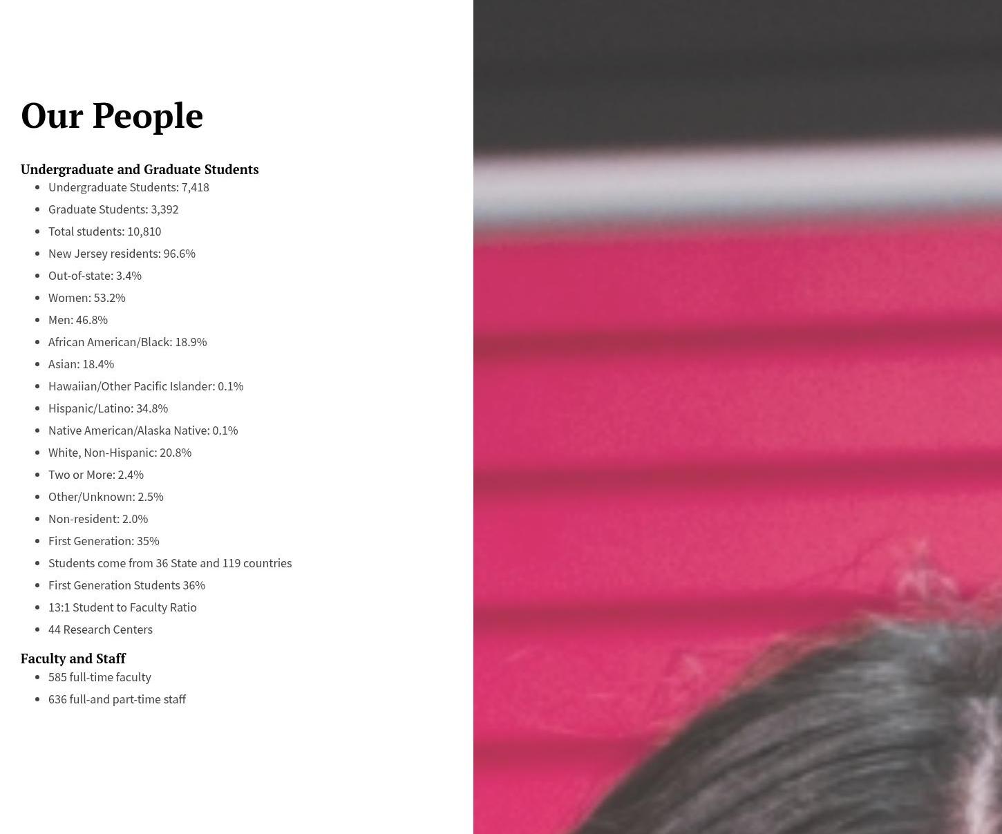 Ruth Bader Ginsburg Hall, Rutgers University - Newark Menu