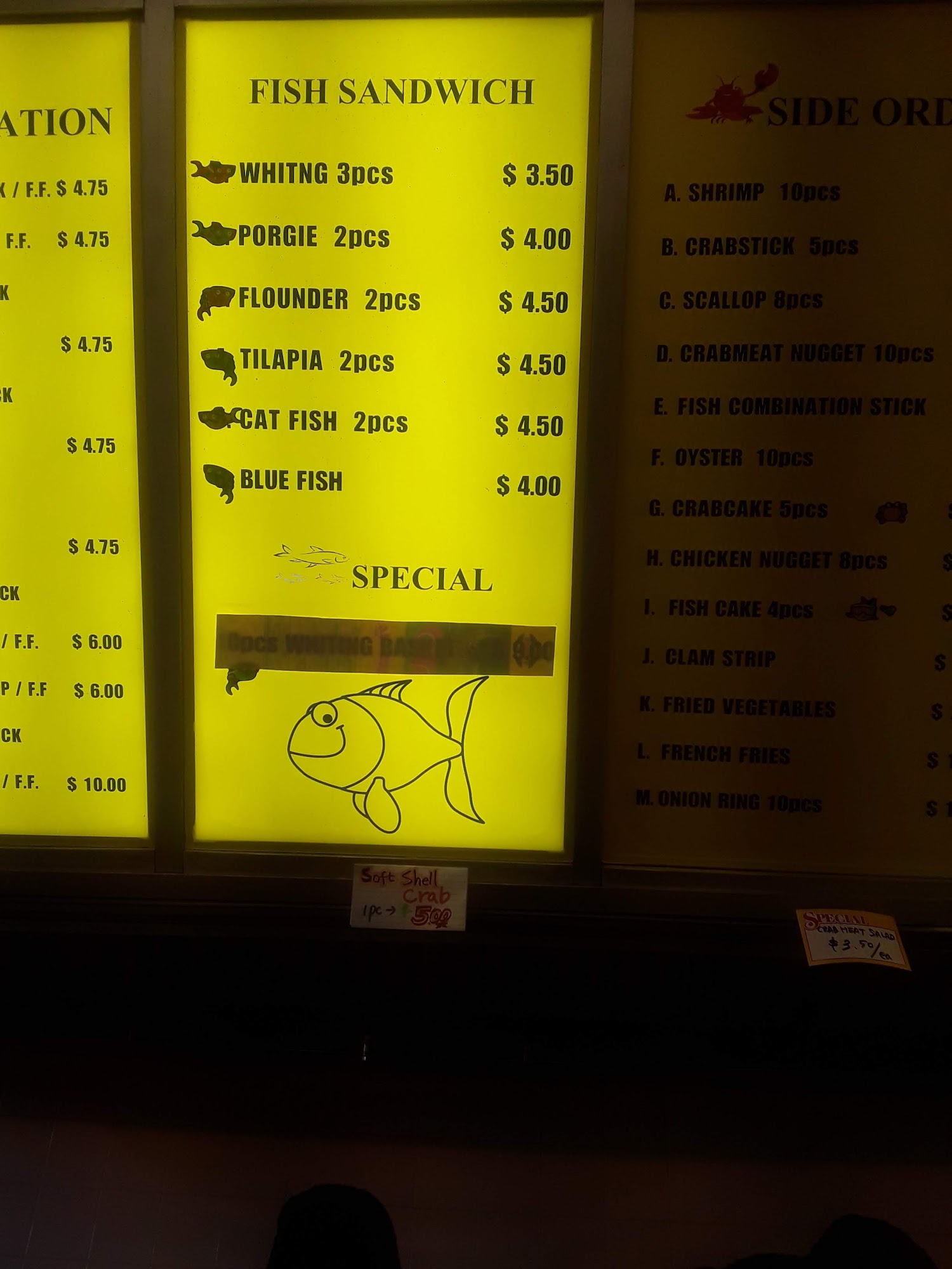 Pacific Fish & Crab House Menu