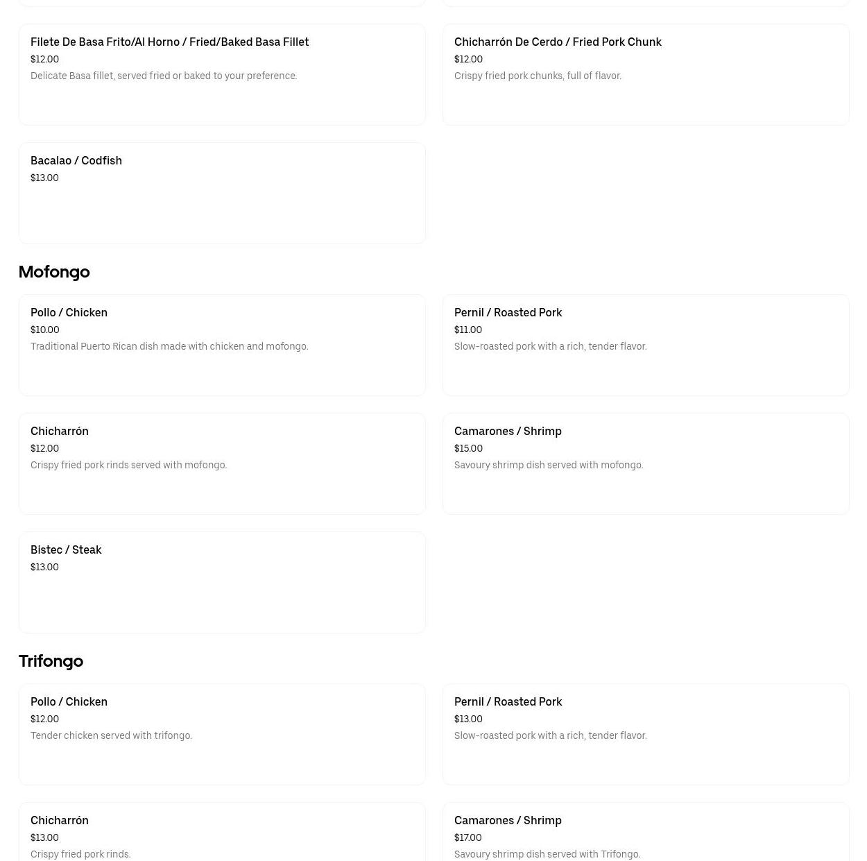 Inoa Deli & food Menu