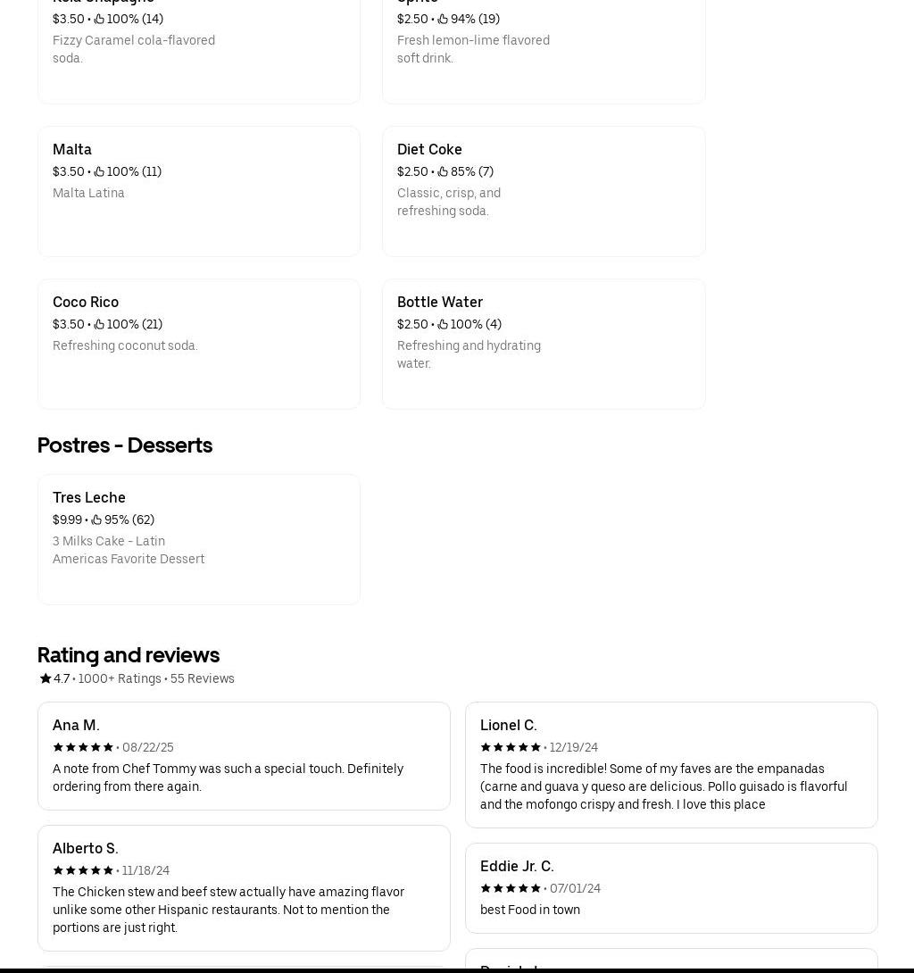 Antojitos Victoria Menu