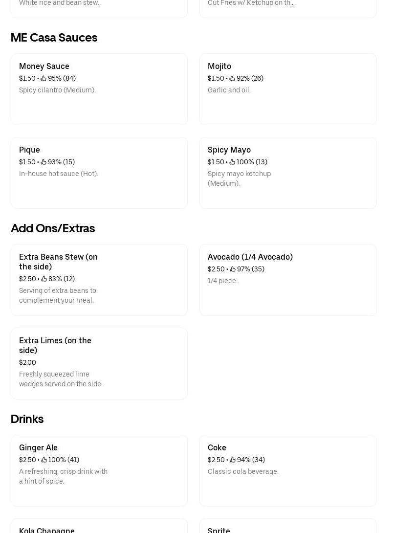 Antojitos Victoria Menu