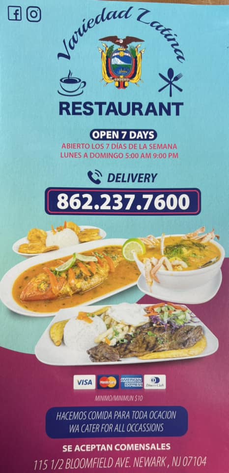 Variedad Latina Restaurant cafeteria