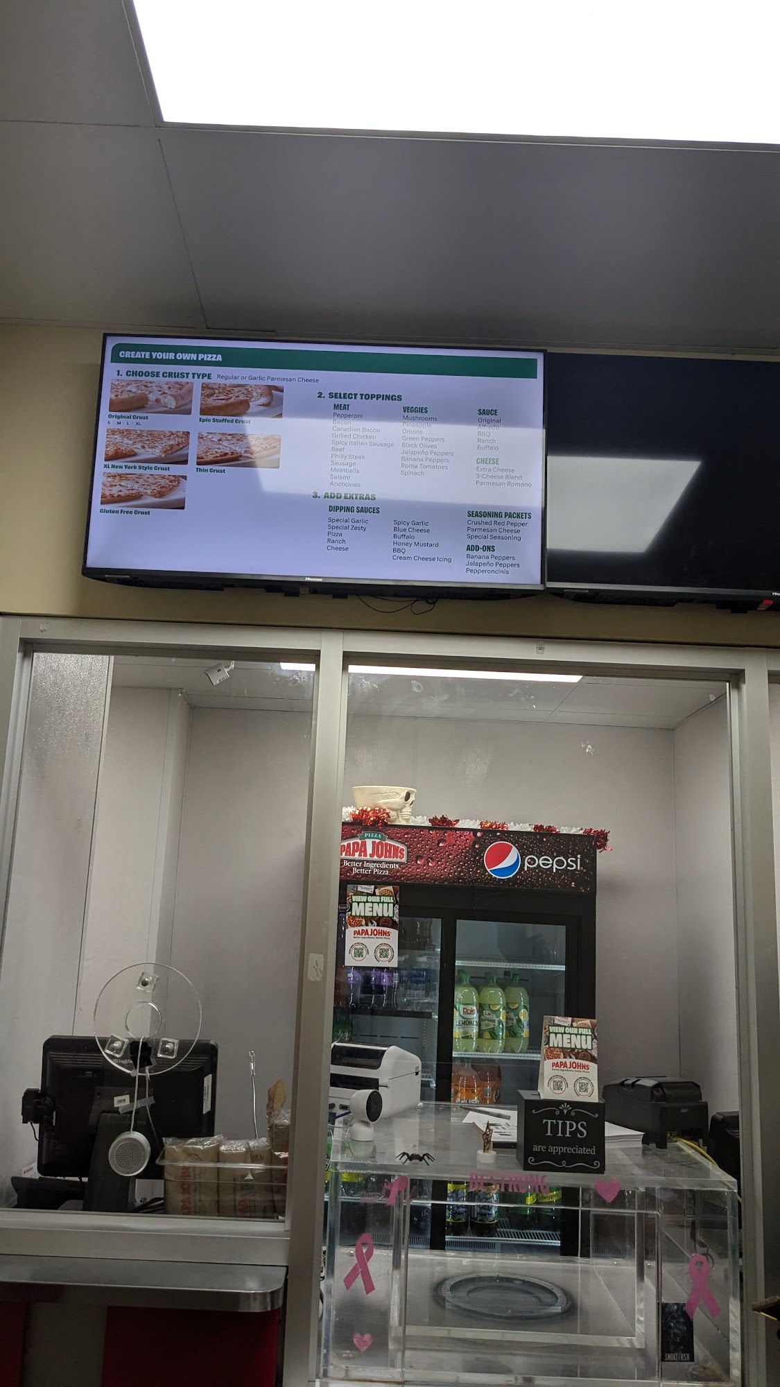 Papa Johns Pizza Menu