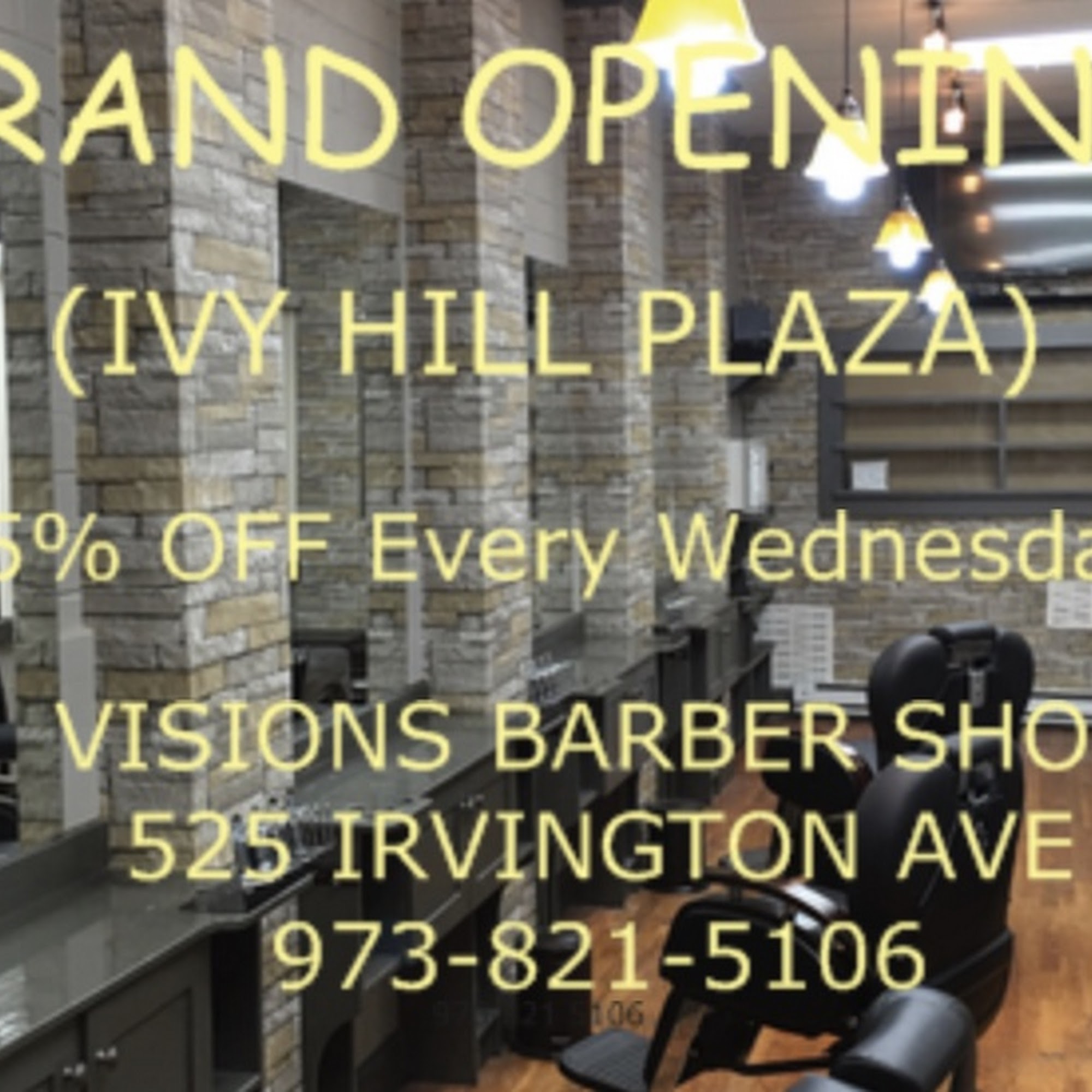 Visions Barber Shop 525 Irvington Ave, Newark New Jersey 07106