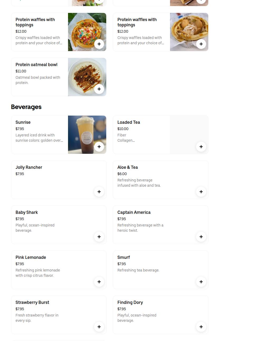BeastMode MLM Herbalife Nutrition Menu