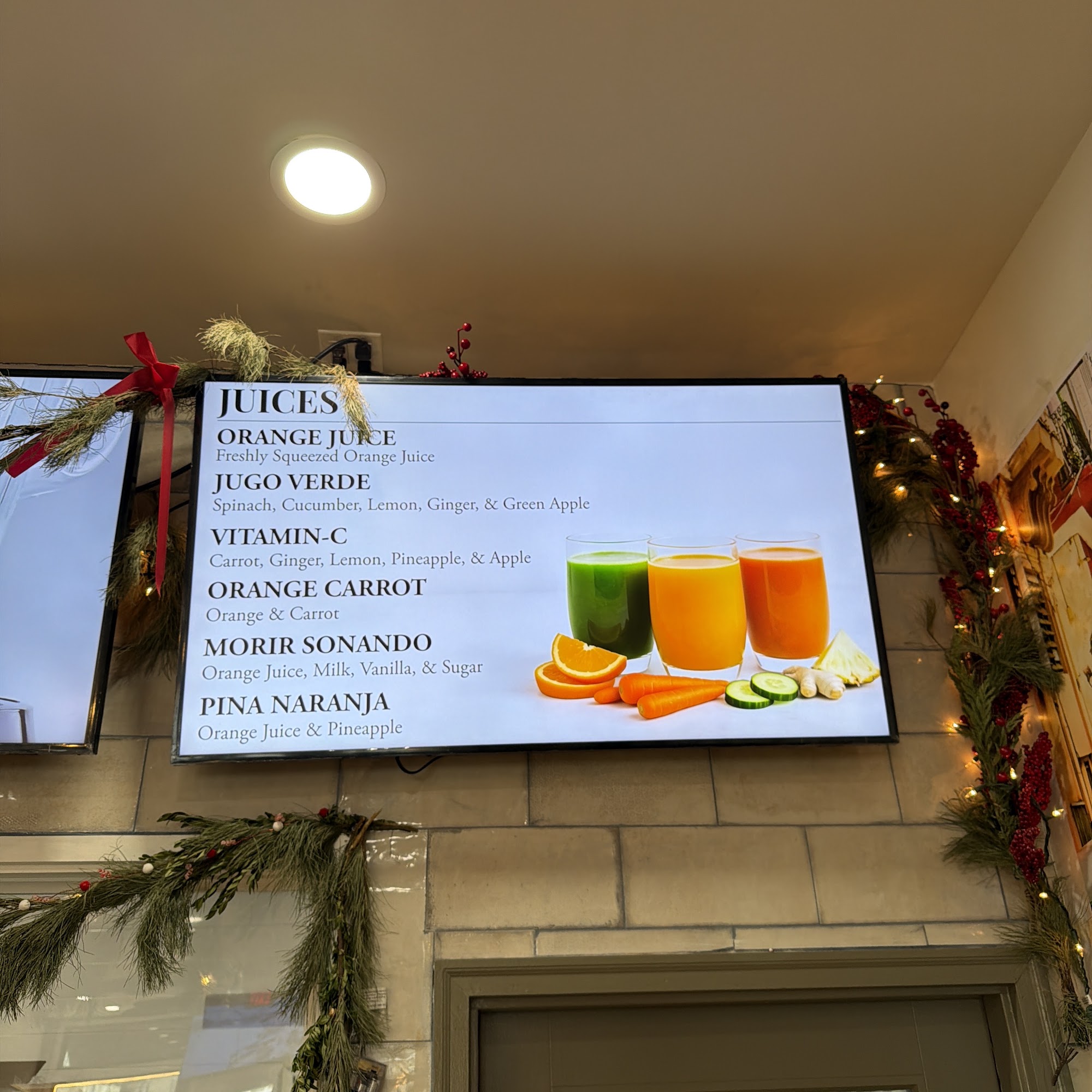 Cafecitos Bakery Menu
