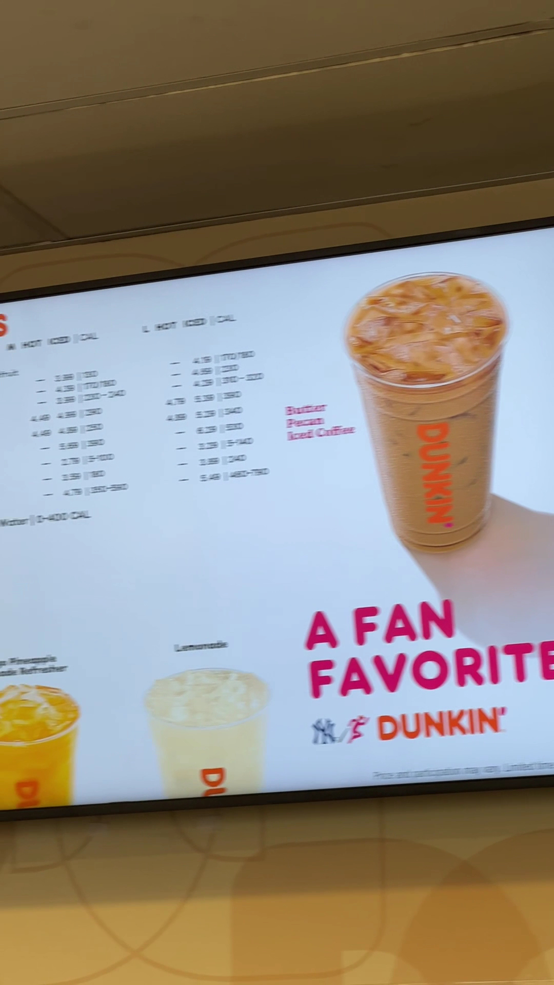 Dunkin' Menu