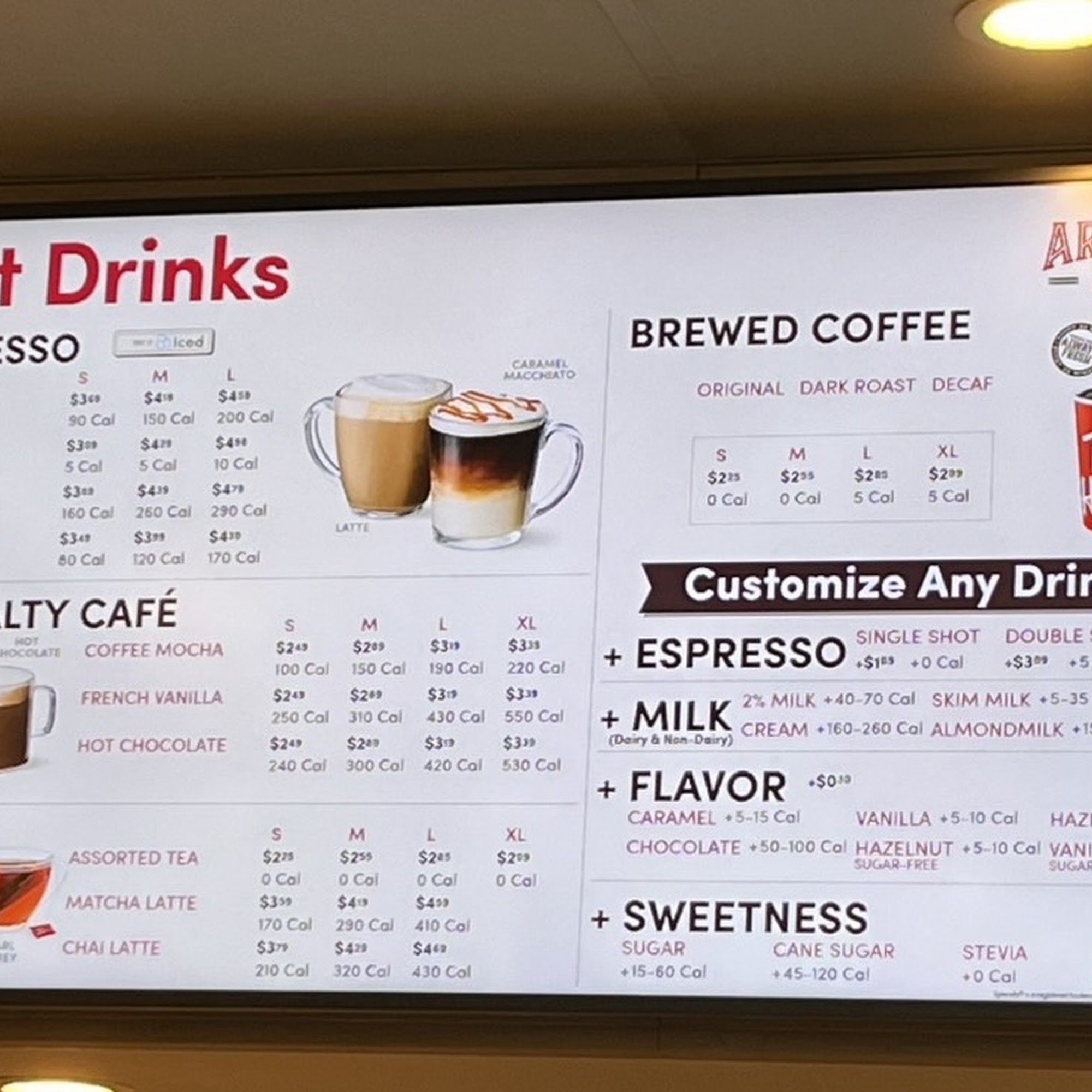 Tim Hortons Menu