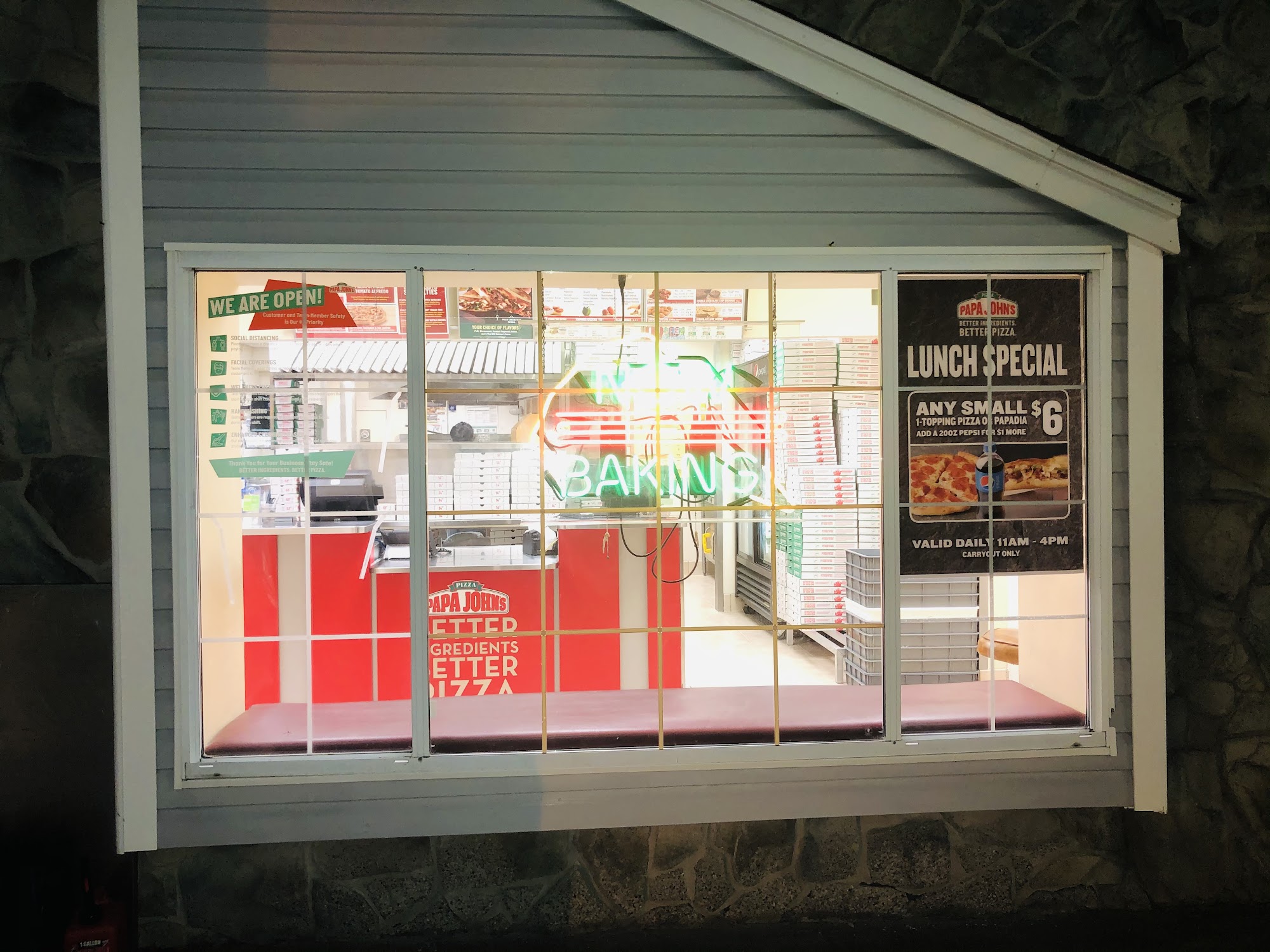 Papa Johns Pizza Menu