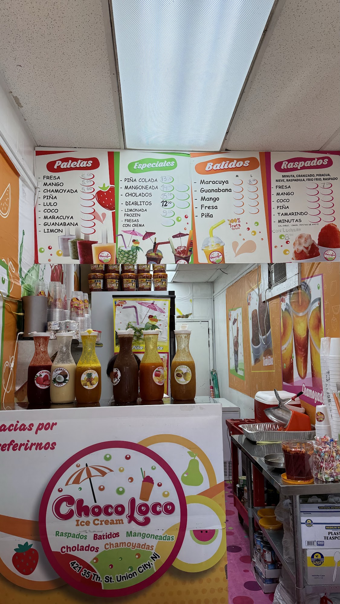 Chocoloco Ice Cream Store Menu