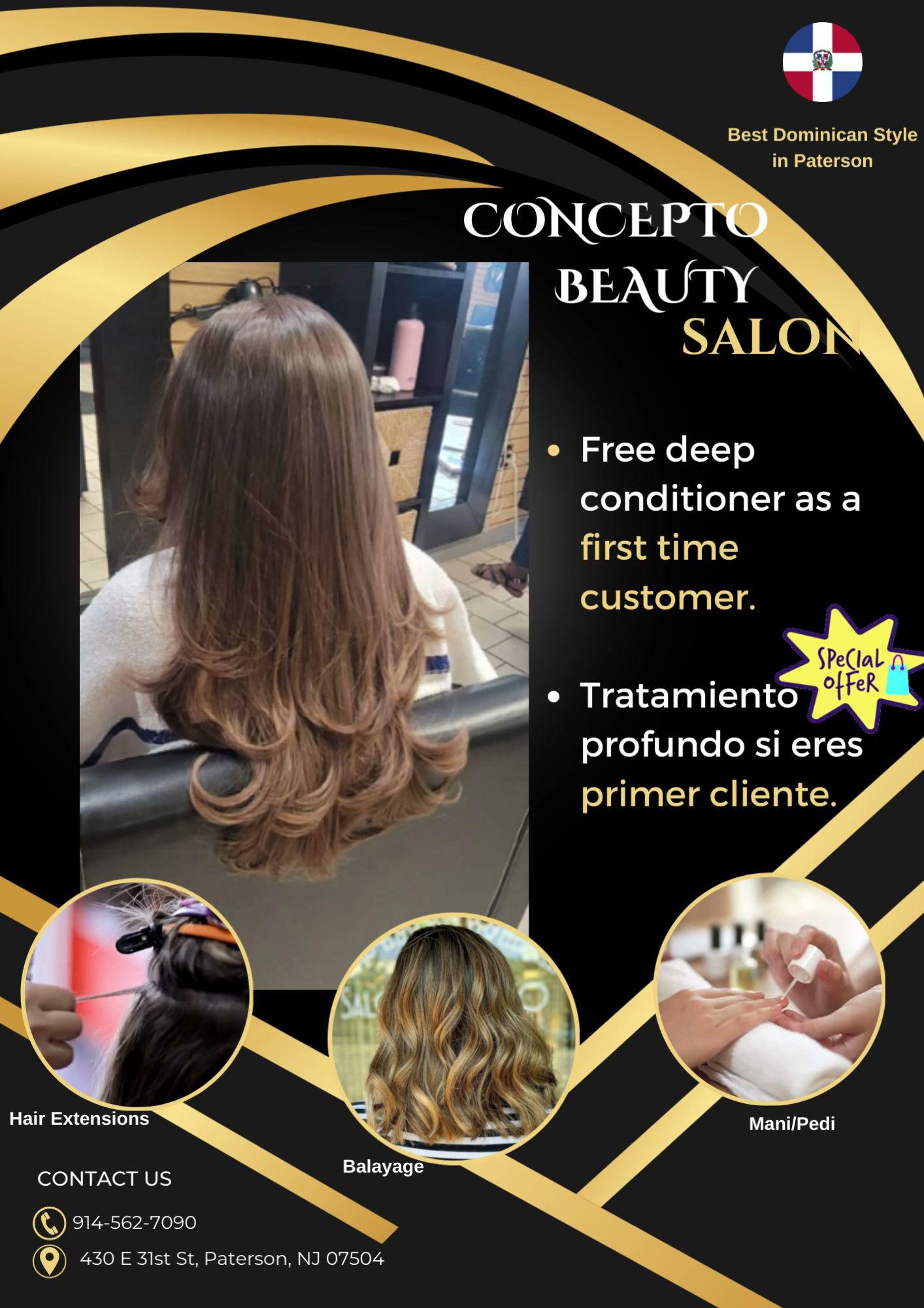 Concepto Salon 428 E 31st St, Paterson New Jersey 07504