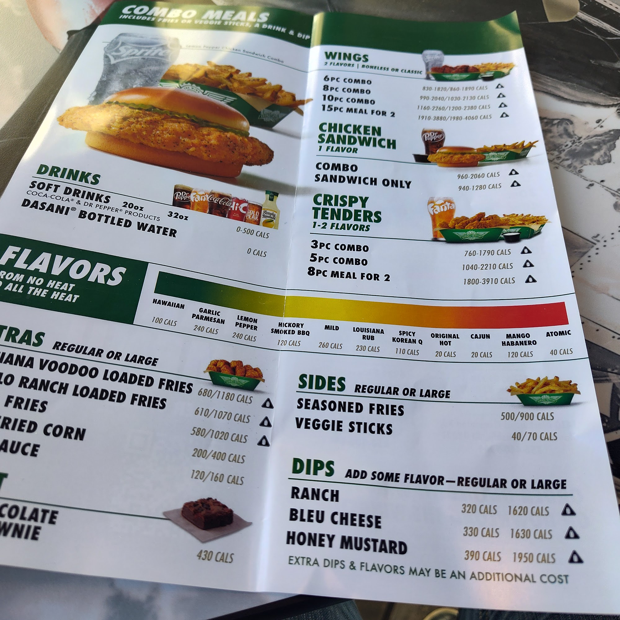 Wingstop Menu