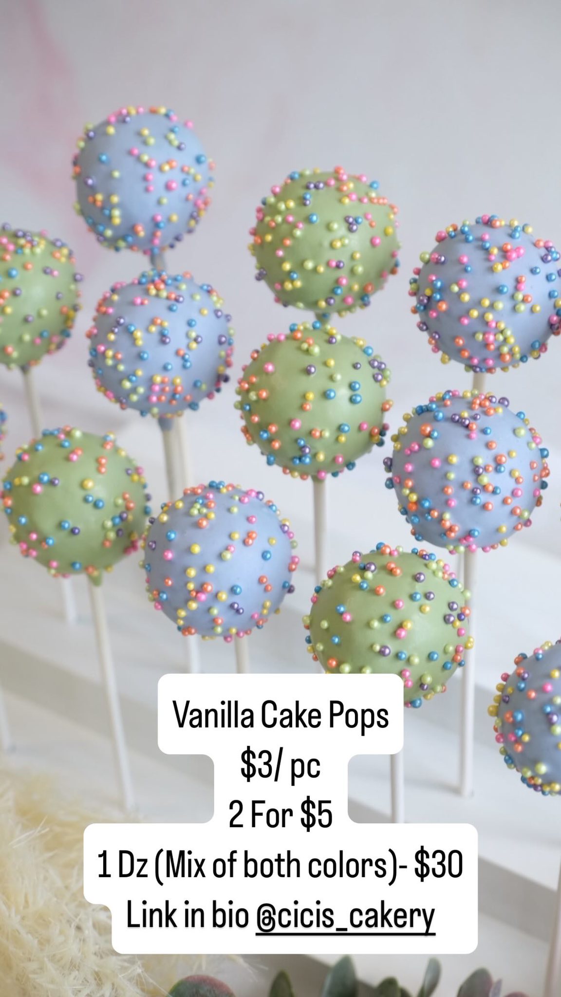 Cakepops For You Menu