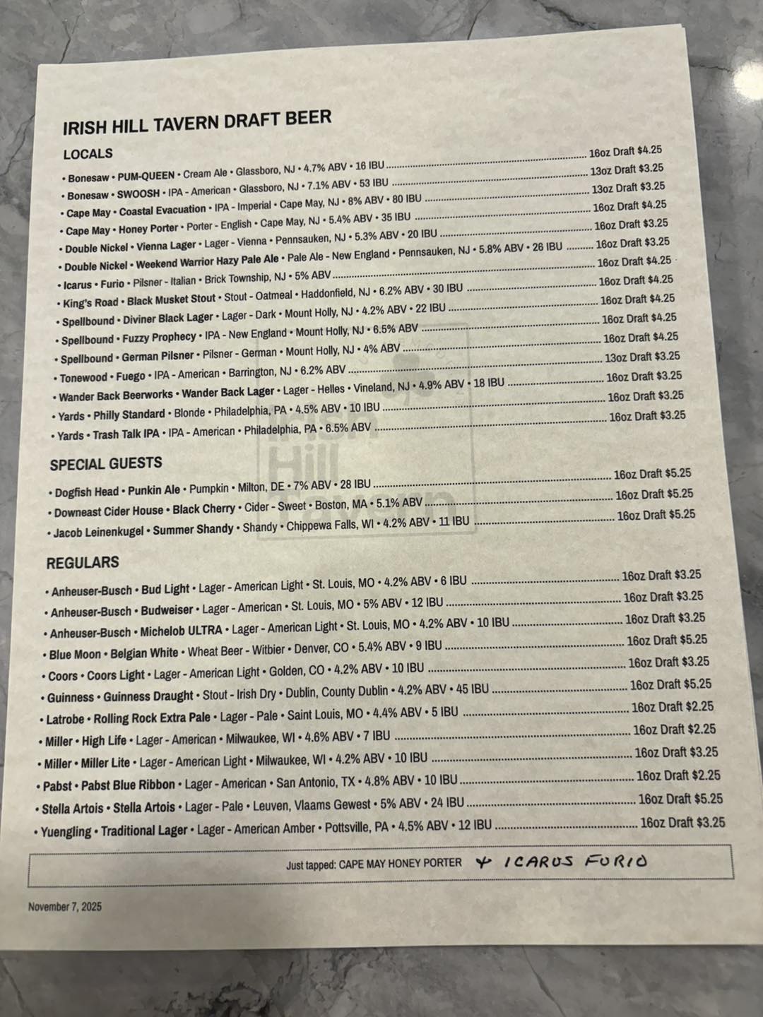 Irish Hill Tavern Runnemede