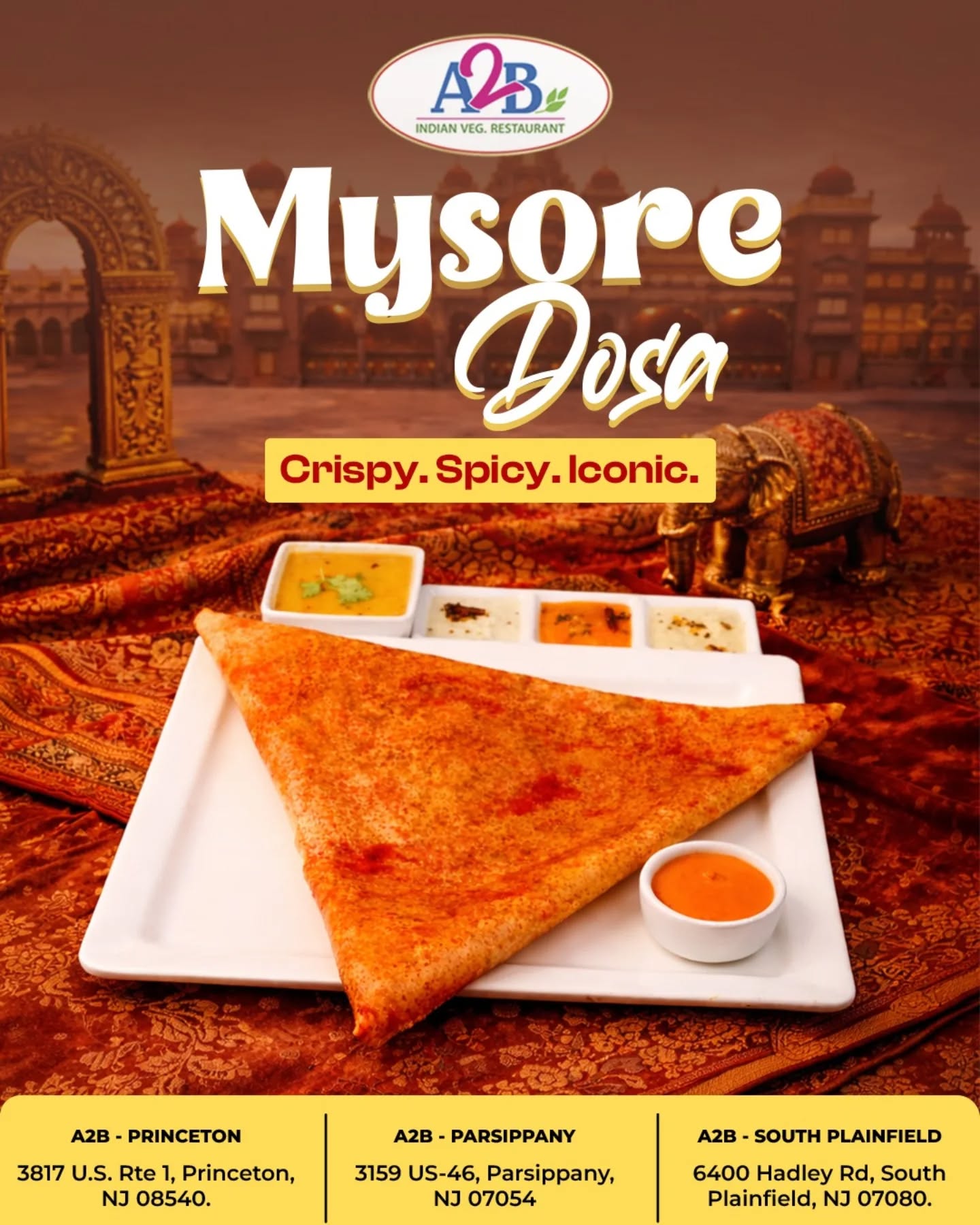 A2B Indian Veg Restaurant - South Plainfield South Plainfield